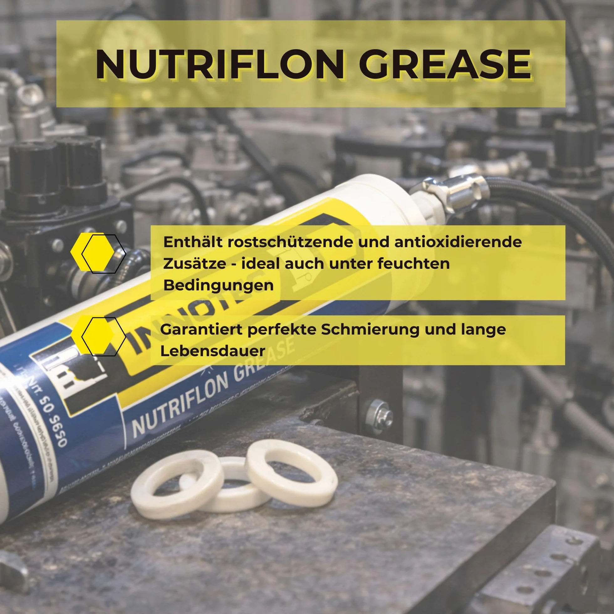 INNOTEC Nutriflon Grasso Alimentare NSF-H1 400 g Anticorrosione Resistente Acqua