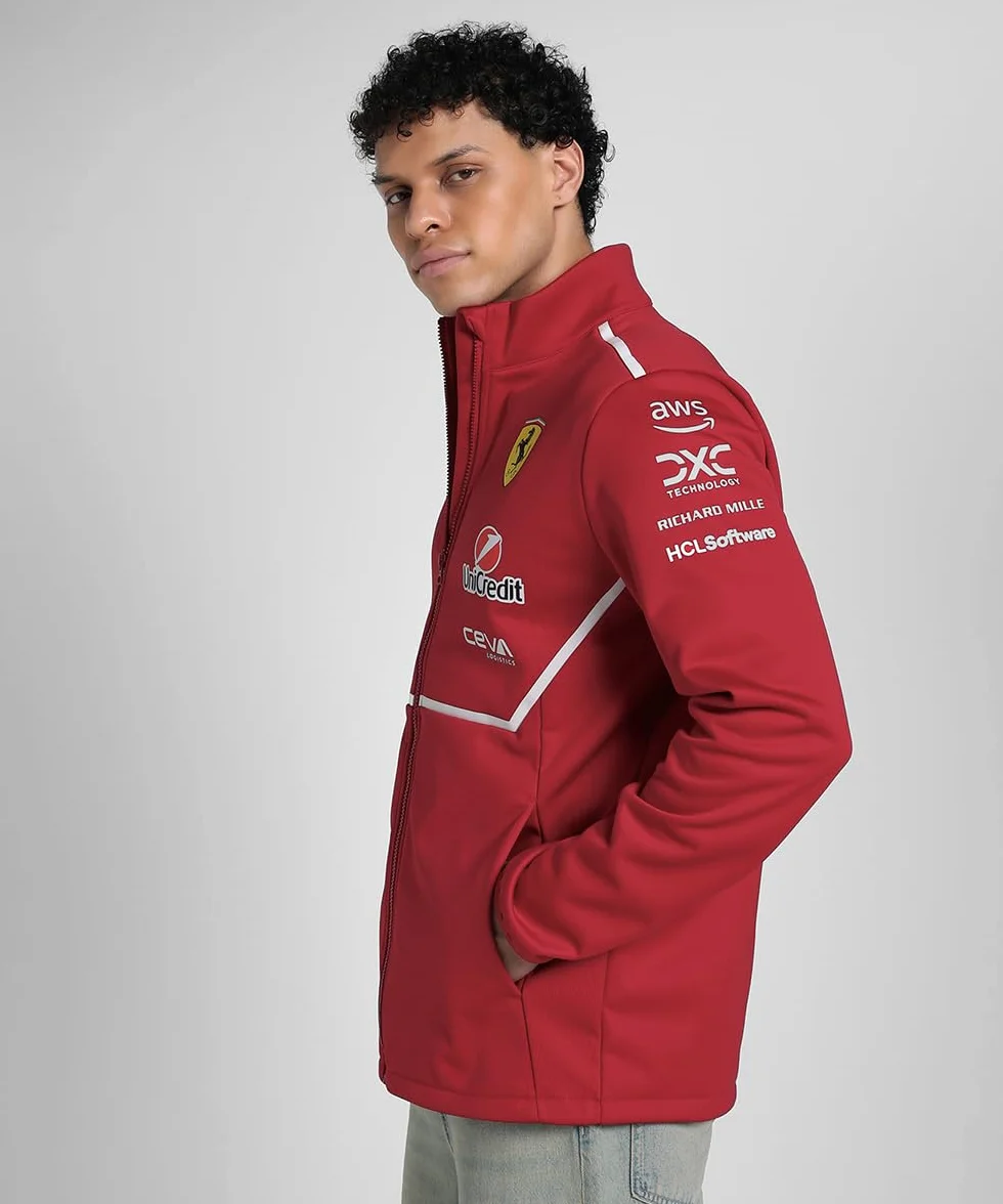 PUMA Scuderia Ferrari F1 Giacca Softshell Team 2025 - Rosso