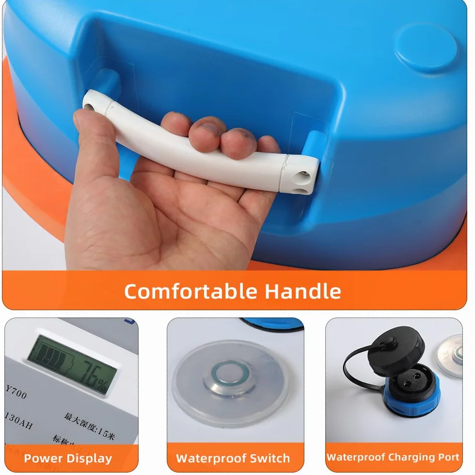 Sistema di Immersione Subacquea, Supporta 2 Subacquei, Ventilatore per Immersioni, Sistema di Immersione con Tubo da 18 m, Hookah Snuba con Serbatoio, 5-6 Ore