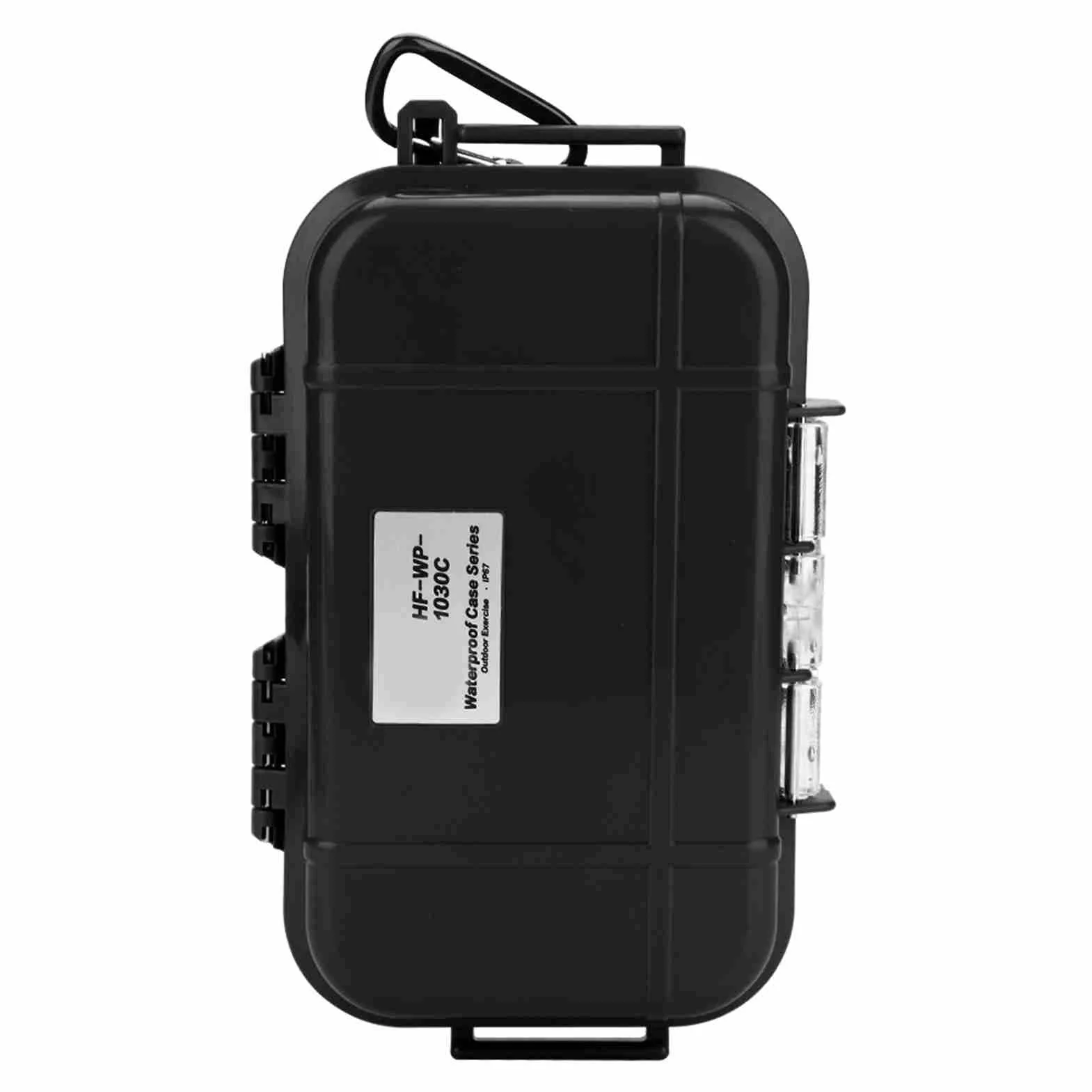 Cocoarm ABS EDC Box Impermeabile Scatola di Stoccaggio con Cuscinetto in Gomma Staccabile