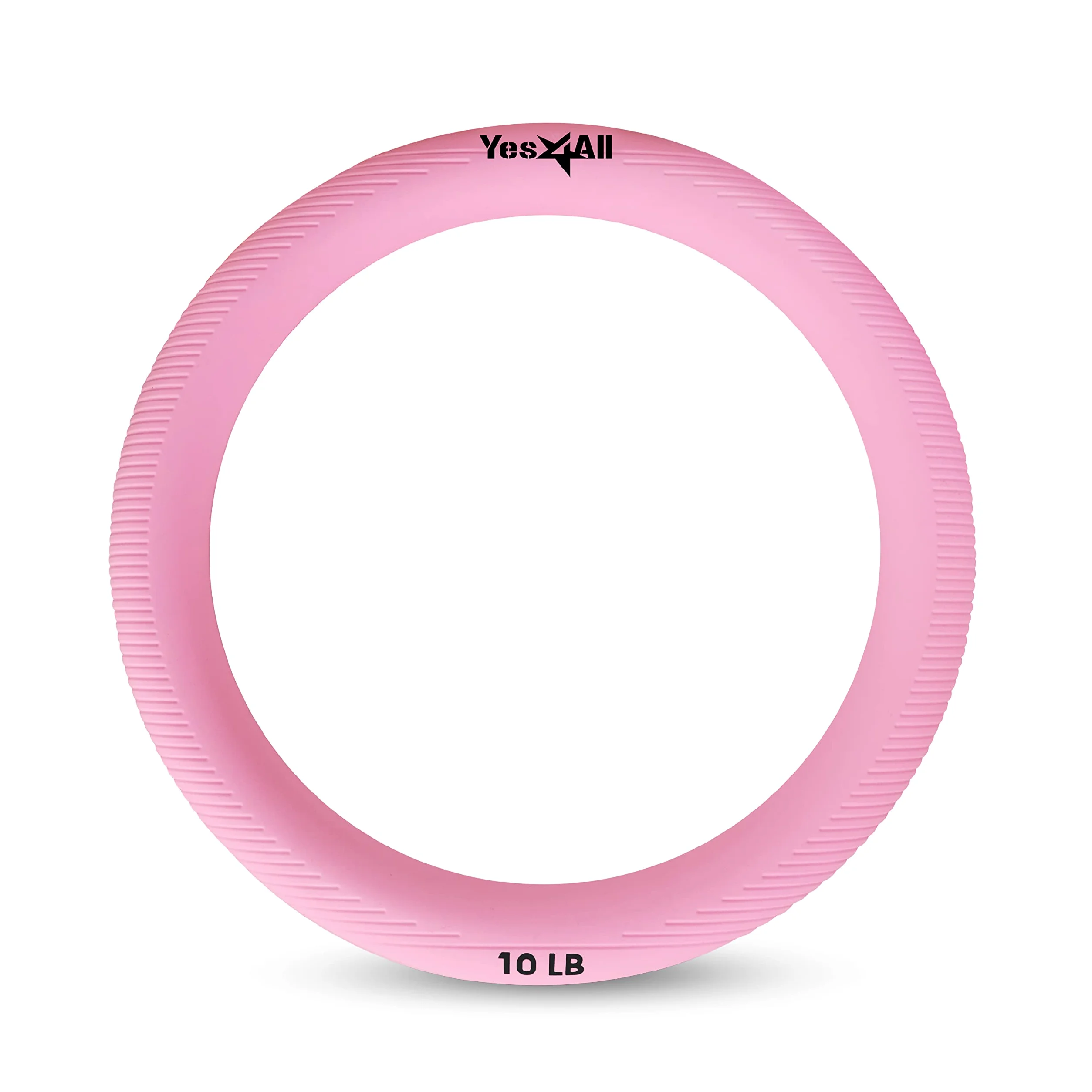 Yes4All Power Ring da 4,5 kg, anello ponderato, kettlebell per esercizi di yoga, aerobica, fitness a casa, core training, rosa