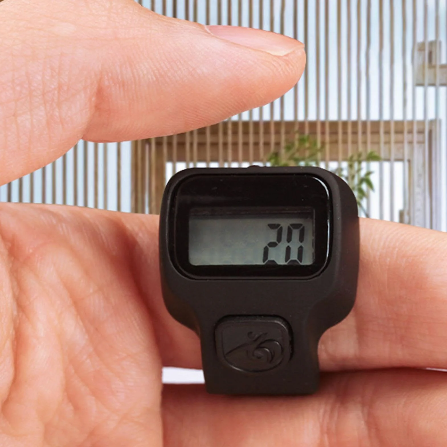 Generico Contatore Dito Palmare Portatile LCD Multifunzionale per Sport Fitness all'aperto