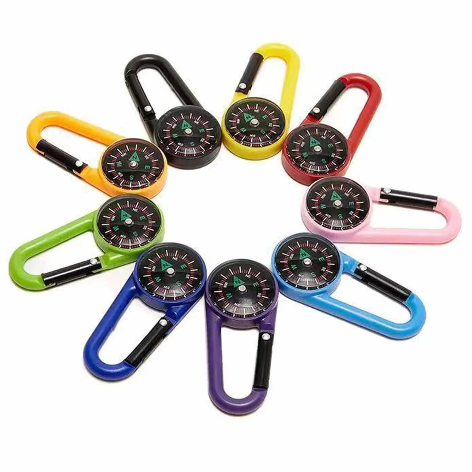 Bussola Portachiavi Mini Bussola da Campeggio Multicolore per Bambini Bussole Compatte Escursionismo Navigazione Outdoor