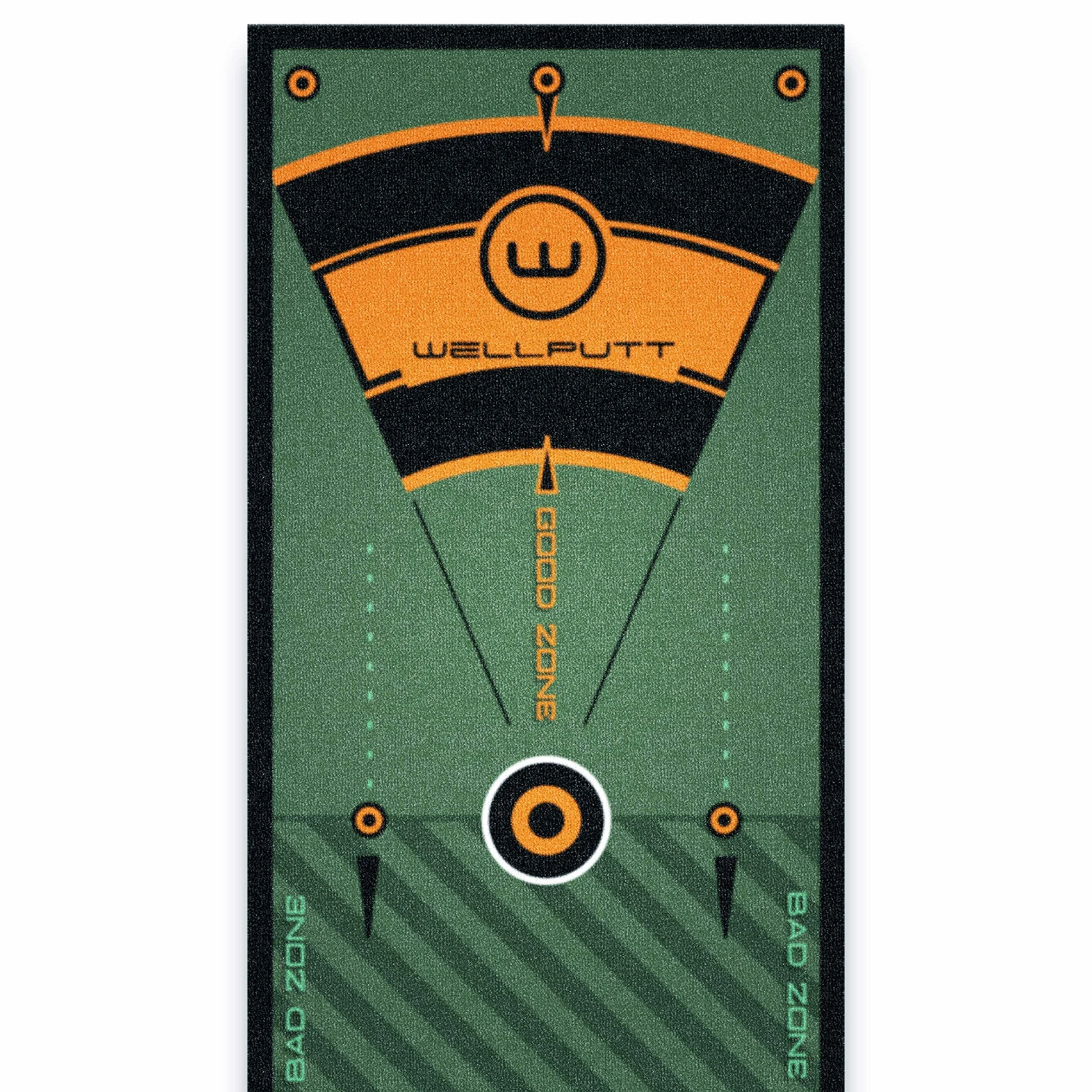 WELLPUTT Tappetino da Putting Allenamento Golf 3m Verde