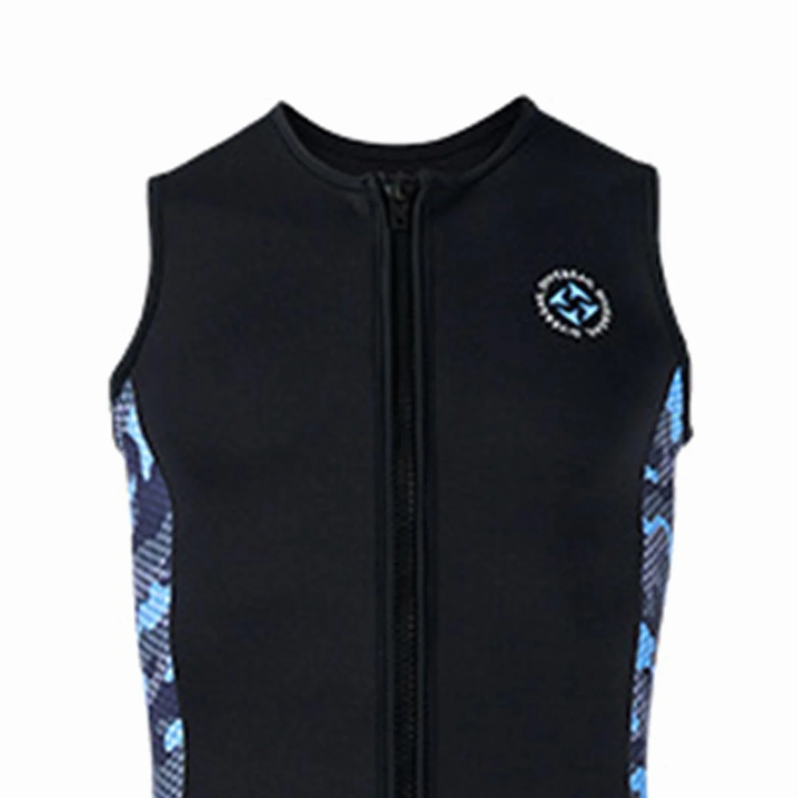 Rockible Muta da Uomo Top 3mm Cerniera Gilet da Sub in Neoprene Senza Maniche per Kayak Canoa Nuoto