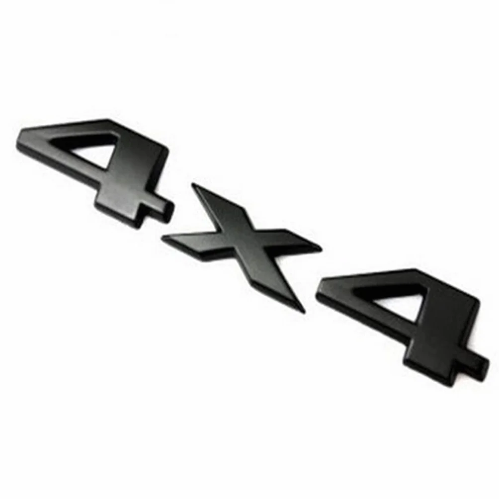 Adesivo per portellone posteriore a quattro ruote 4 x 4, resistente alle intemperie, adesivo 3D, in lega di alluminio