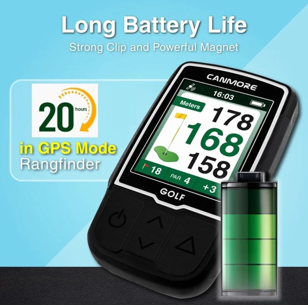 CANMORE HG200 PRO GPS portatile per golf, 41.000 campi precaricati, nero
