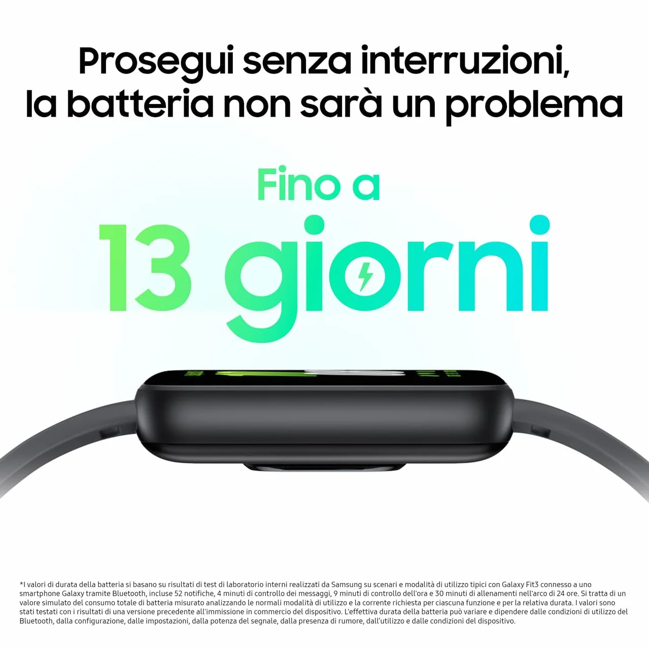 Samsung Galaxy Fit3 Fitness Band, IP68, Barometro, Rilevamento Cadute/SOS, Monitoraggio Sonno, Oltre 100 Esercizi, Gray