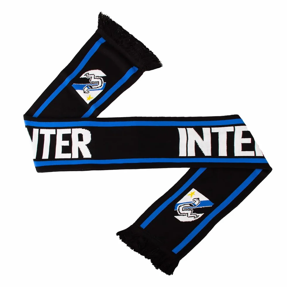 Inter Scarf Acrylic Sciarpa Taper Collection Unisex Adulto Nero One Size
