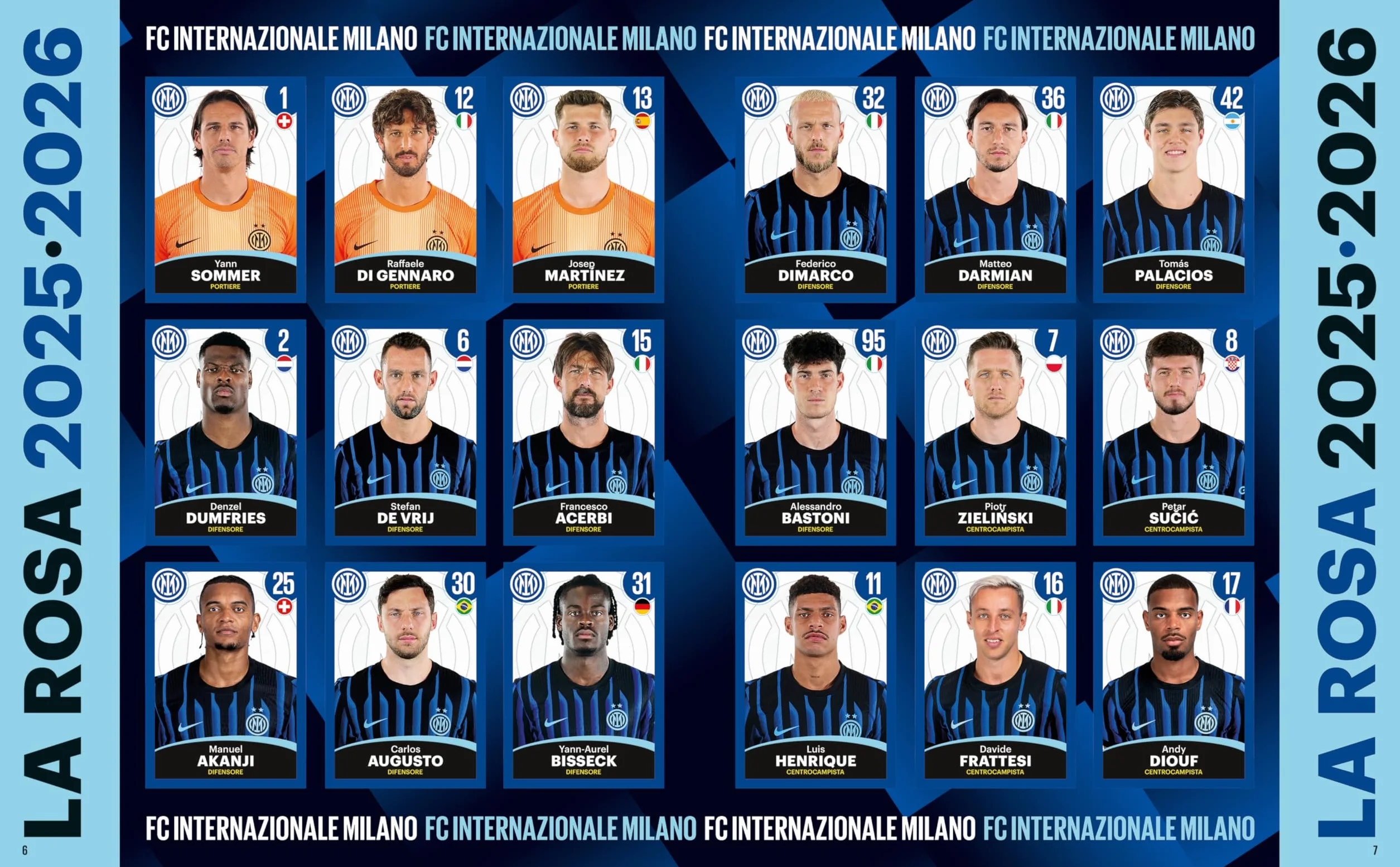 EURO PUBLISHING Album Figurine Inter 2025-2026 Prodotto Ufficiale 274 figurine