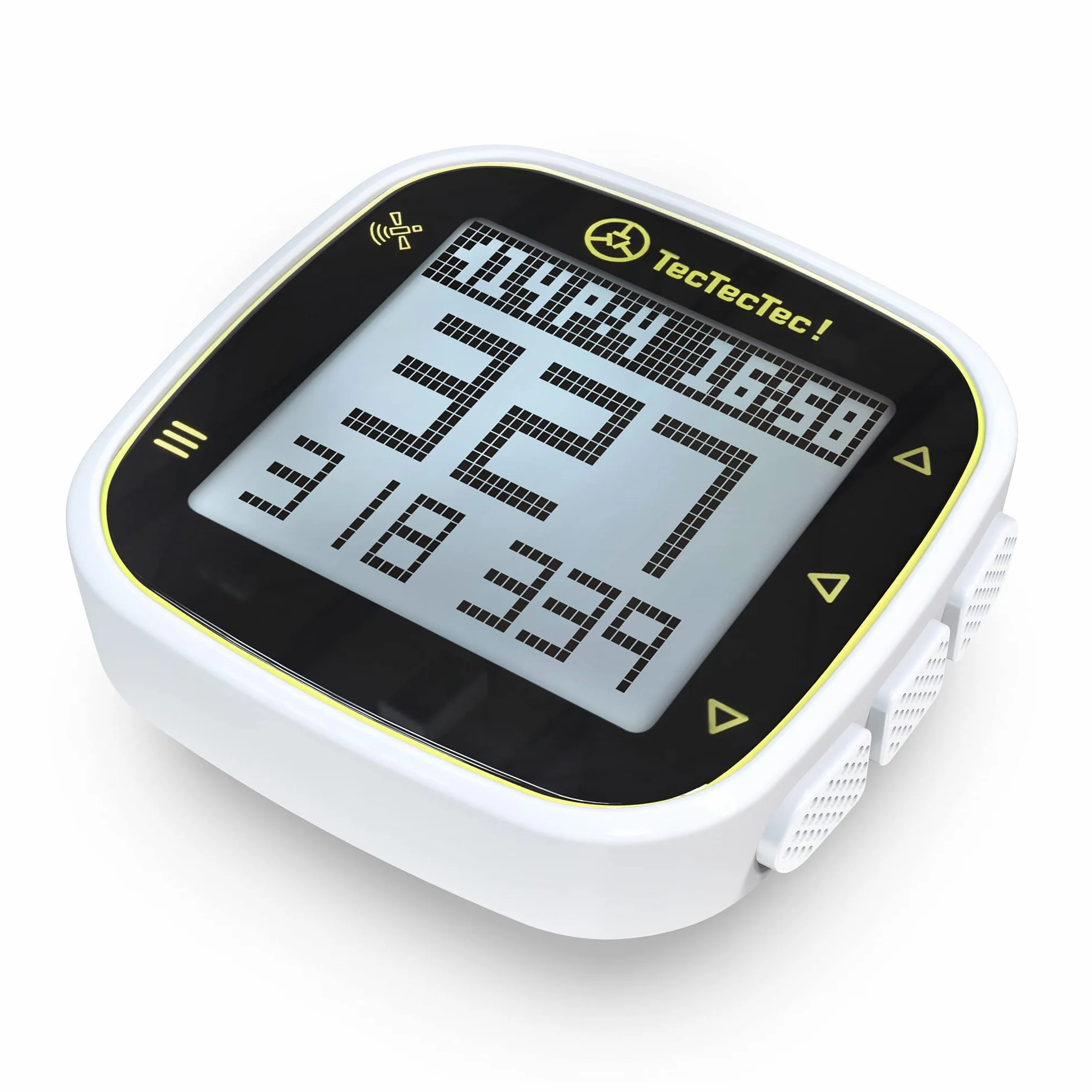 TecTecTecTec ULT-G Orologio da golf GPS portatile ultra leggero con batteria ricaricabile e display LCD, precaricato con 38K in tutto il mondo