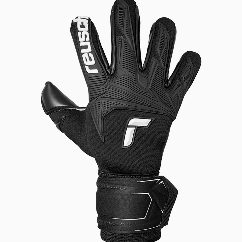 Reusch Guanti da portiere adulti | Protezione delle dita | Ottima presa | allenamenti e partite, erba sintetica, naturale e campi in terra battuta, Taglia 7,5-11, Attrakt Freegel Infinity Finger Sup.
