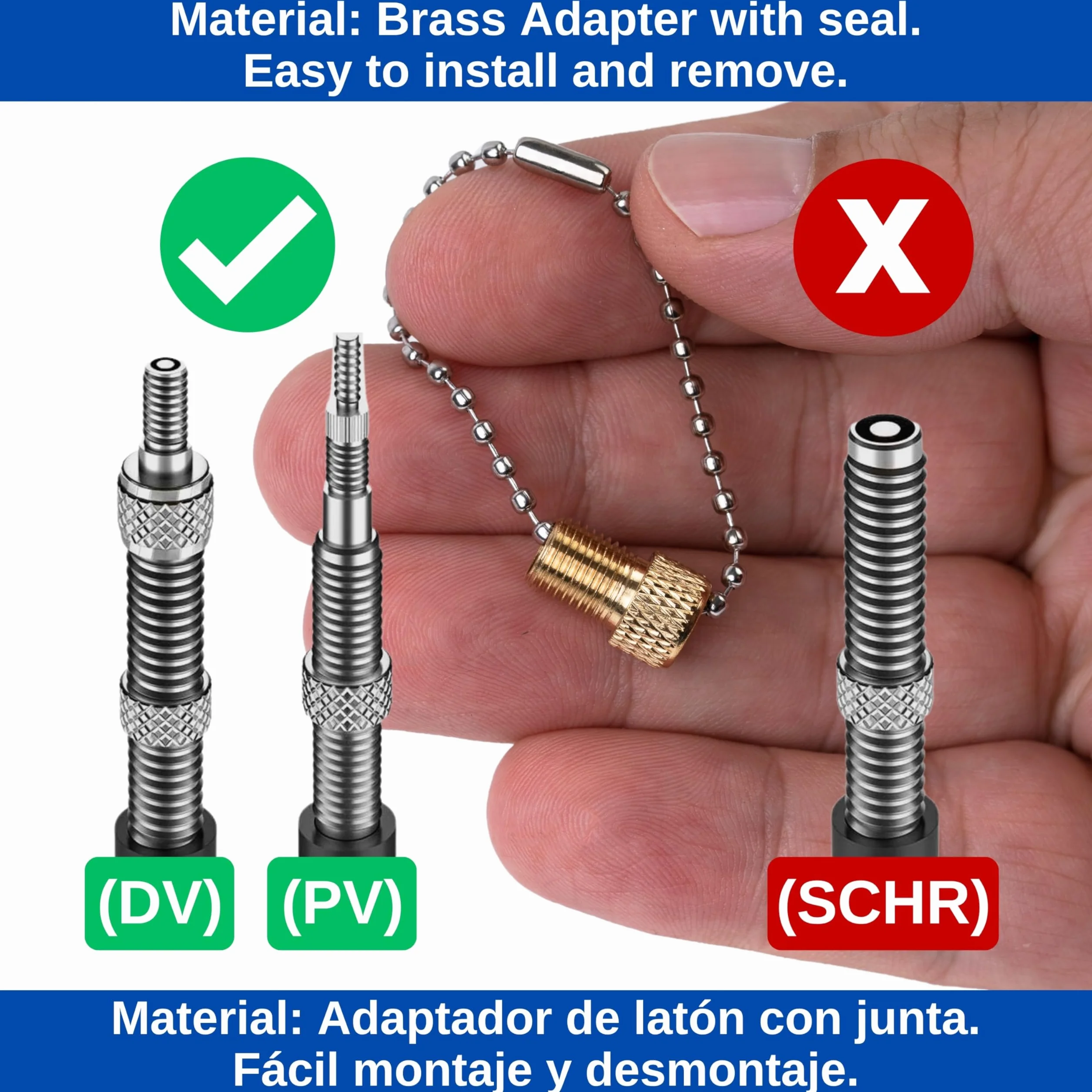 Adattatore valvola per bicicletta 4 pezzi per valvola flash Presta auto DV SV AV pompa aria pavimento mano tubo