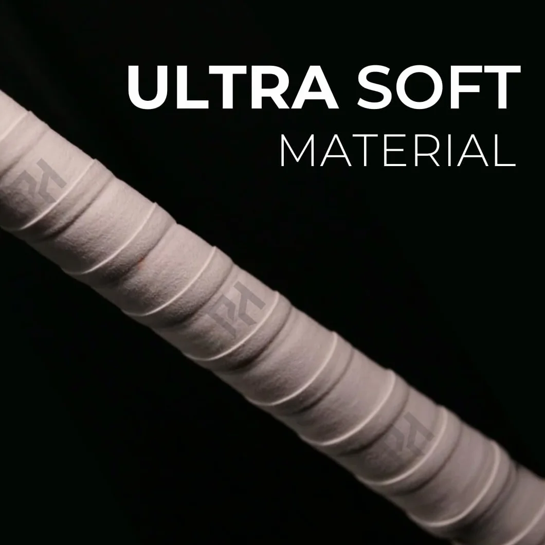 Impugnatura per hockey su prato in camoscio ultra morbida extra lunga 170 cm Bianco