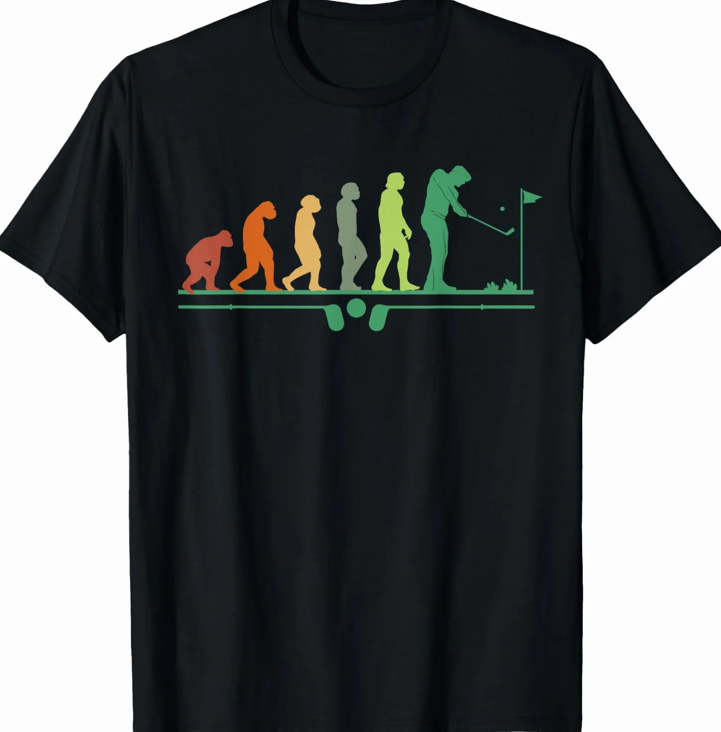 Evoluzione Golf Gioco Giocatore Palla Maglietta