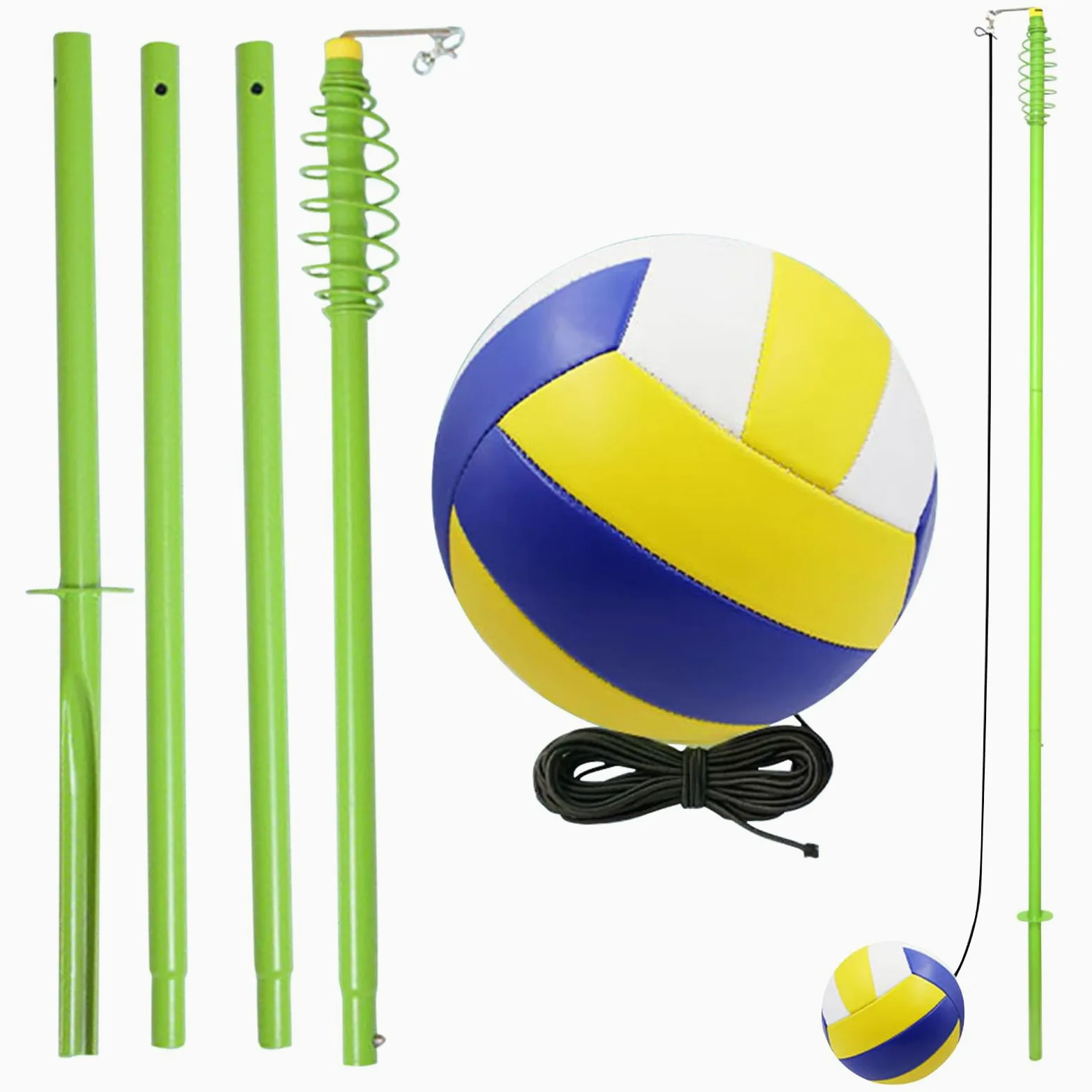 Attrezzatura Allenamento Pallavolo Attrezzatura Portatile Per Allenamento | Allenatore Pallavolo Oscillante Esterno per Bambini Adolescenti Donne Principianti Professionisti Fam