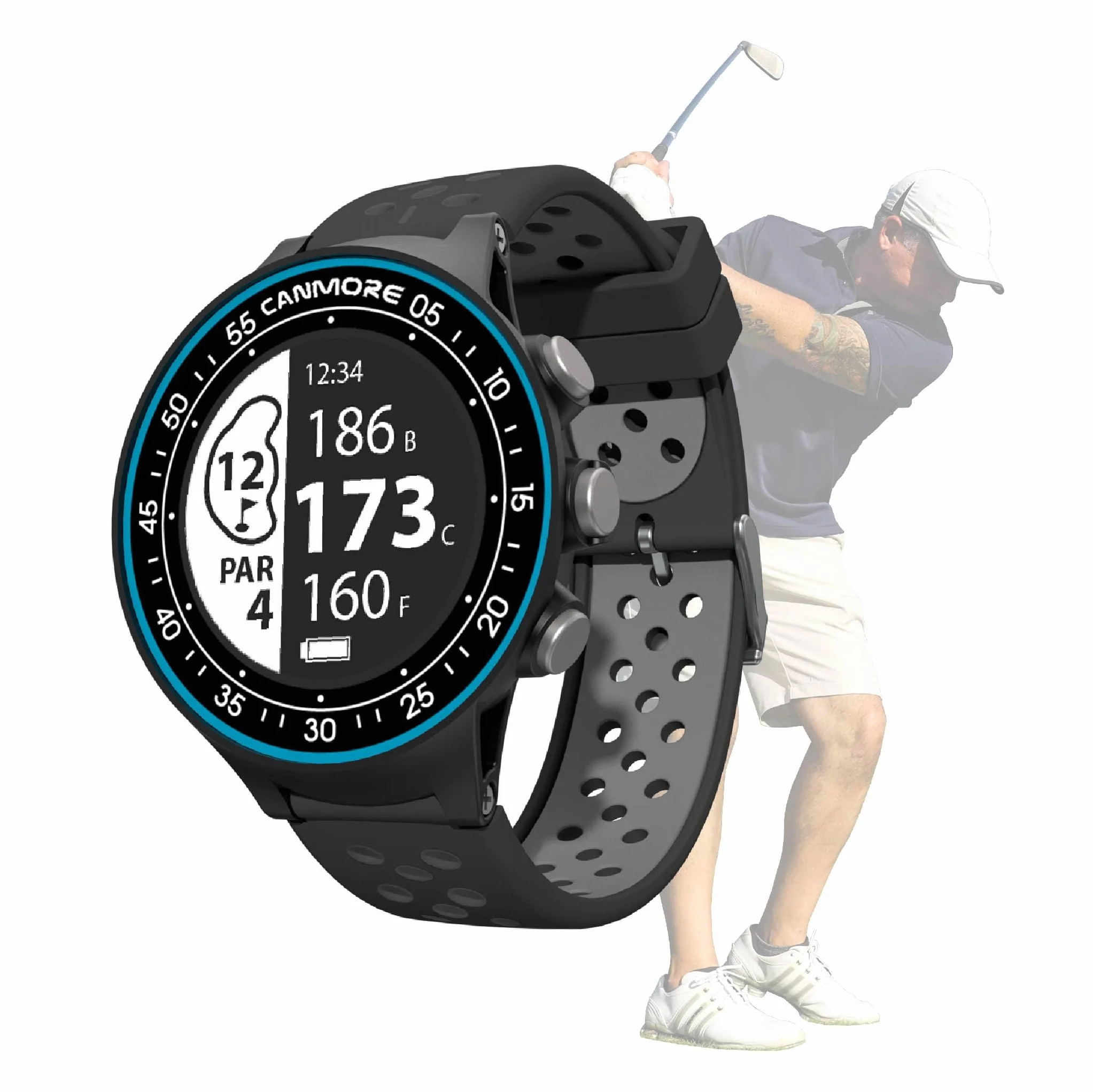 CANMORE TW411 GPS Golf Orologio Fitness Tracker, blu