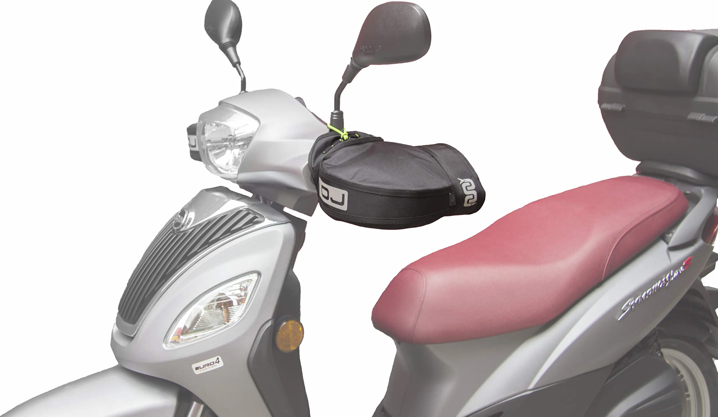 OJ C011 Micro Pro Hand- Set Coprimani Universale, 100% Poliestere spalmato con tecnologia wind resistance, Compatibile con Scooter, Maxi scooter e Moto, Nero, Taglia Unica