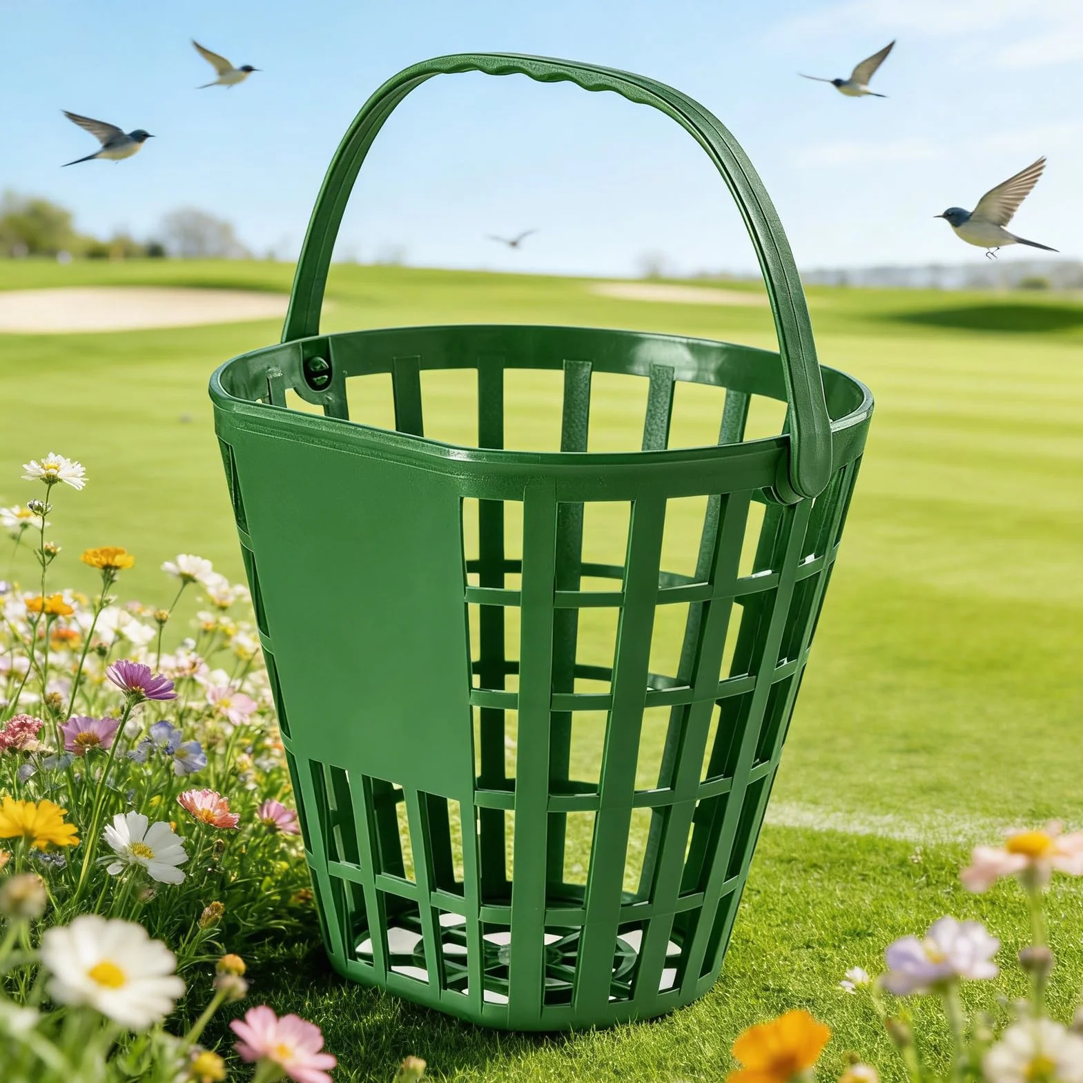Cestino per palline da golf 50 palline resistente leggero per club balcone ufficio