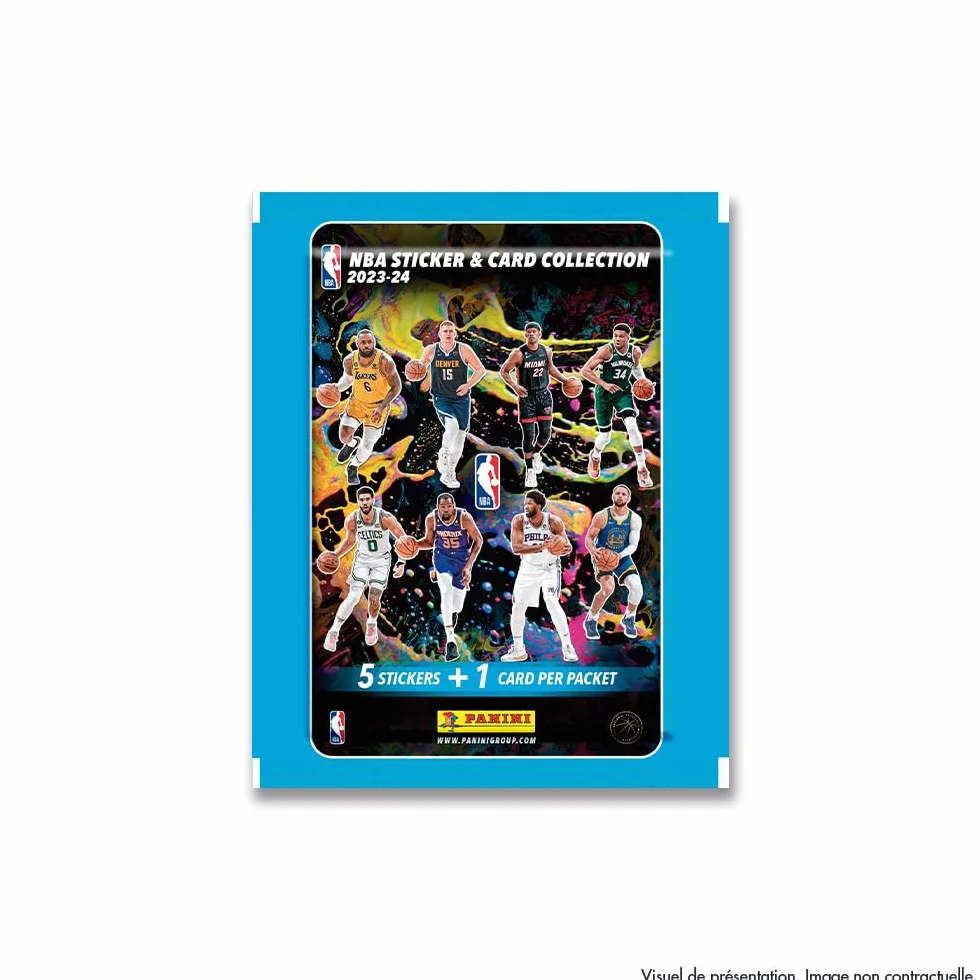 NBA 2023-24 Collezione Adesivi e Carte Collezionabili 50 Confezioni