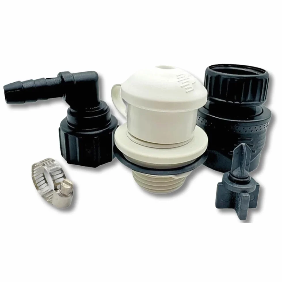 Kit Lavaggio rapido Motori fuoribordo Mercury Suzuki Yamaha Honda - Adattatore Marino Collegamento rapido Nylon Vetro Resistente UV