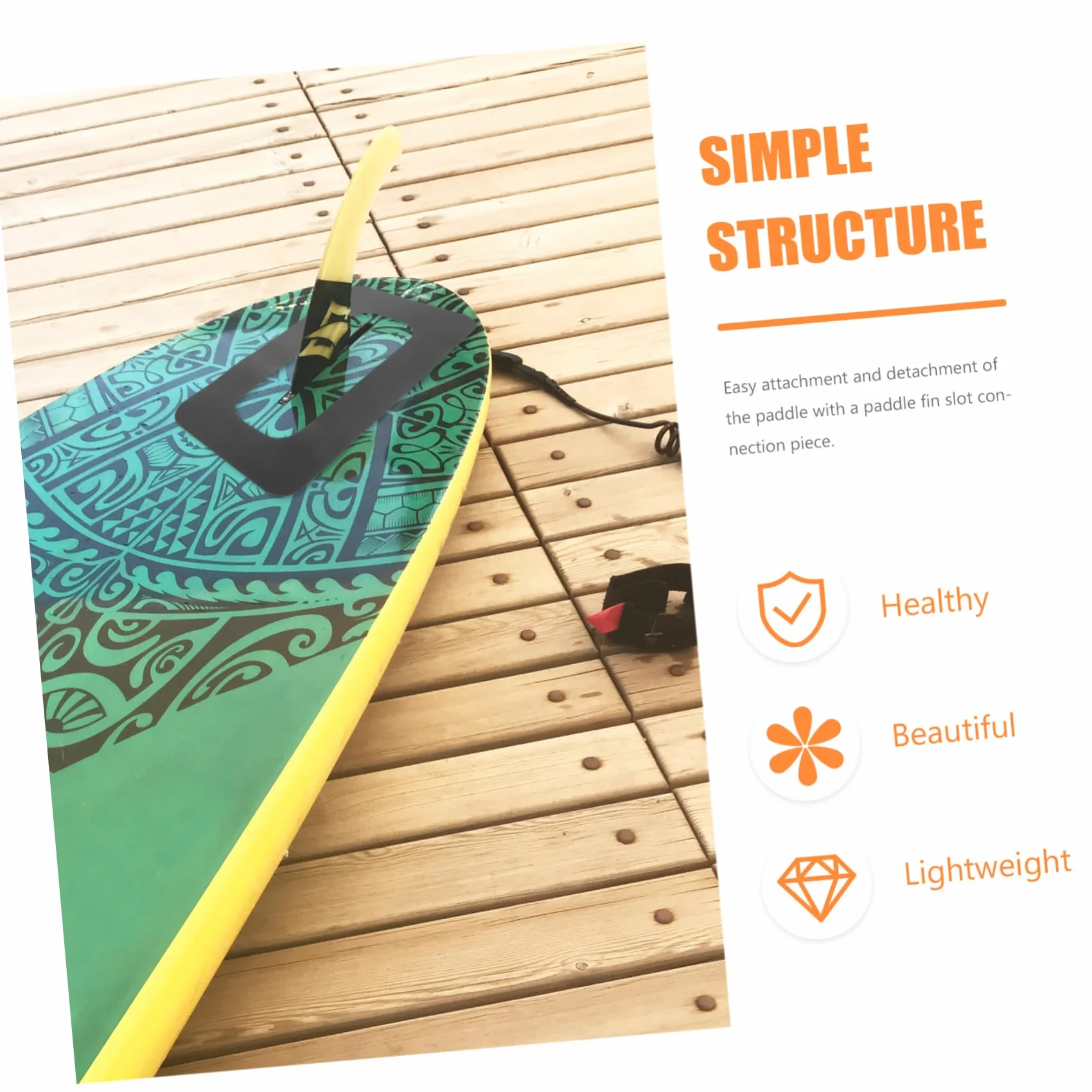 BESPORTBLE Box Accessori per Tavole da Surf Paddle Board Slot per Pinna Base Paddle Tail Patch di Connessione