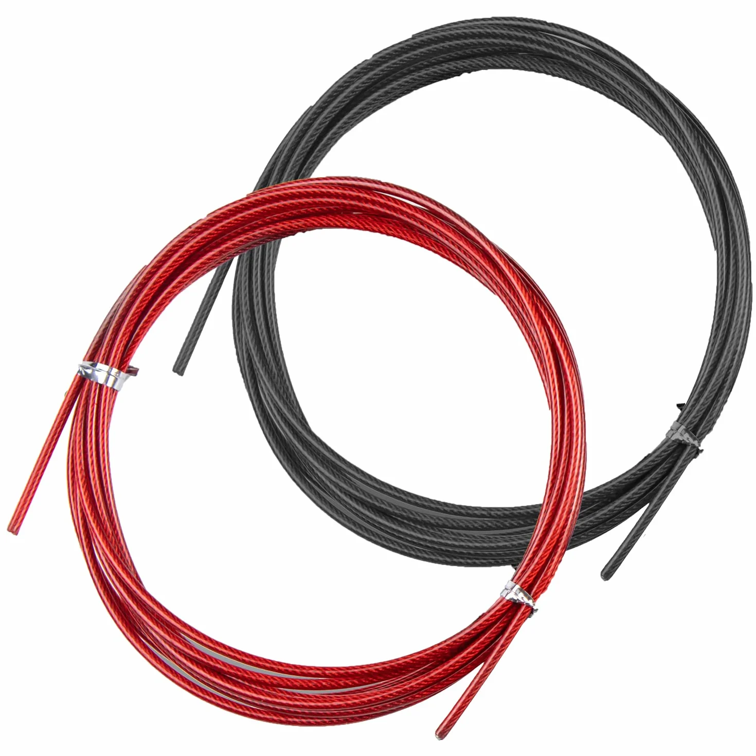PrimaFit Pro Speed cavi di ricambio per corda per saltare set 2 fili acciaio inossidabile PVC diametro 3 mm lunghezza 3 m