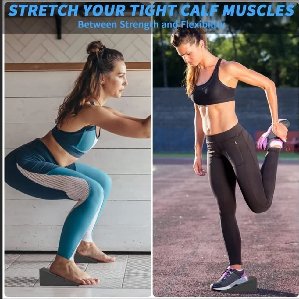 Rampa per Squat Regolabile con Piastra Inclinabile per Squat e Stacchi