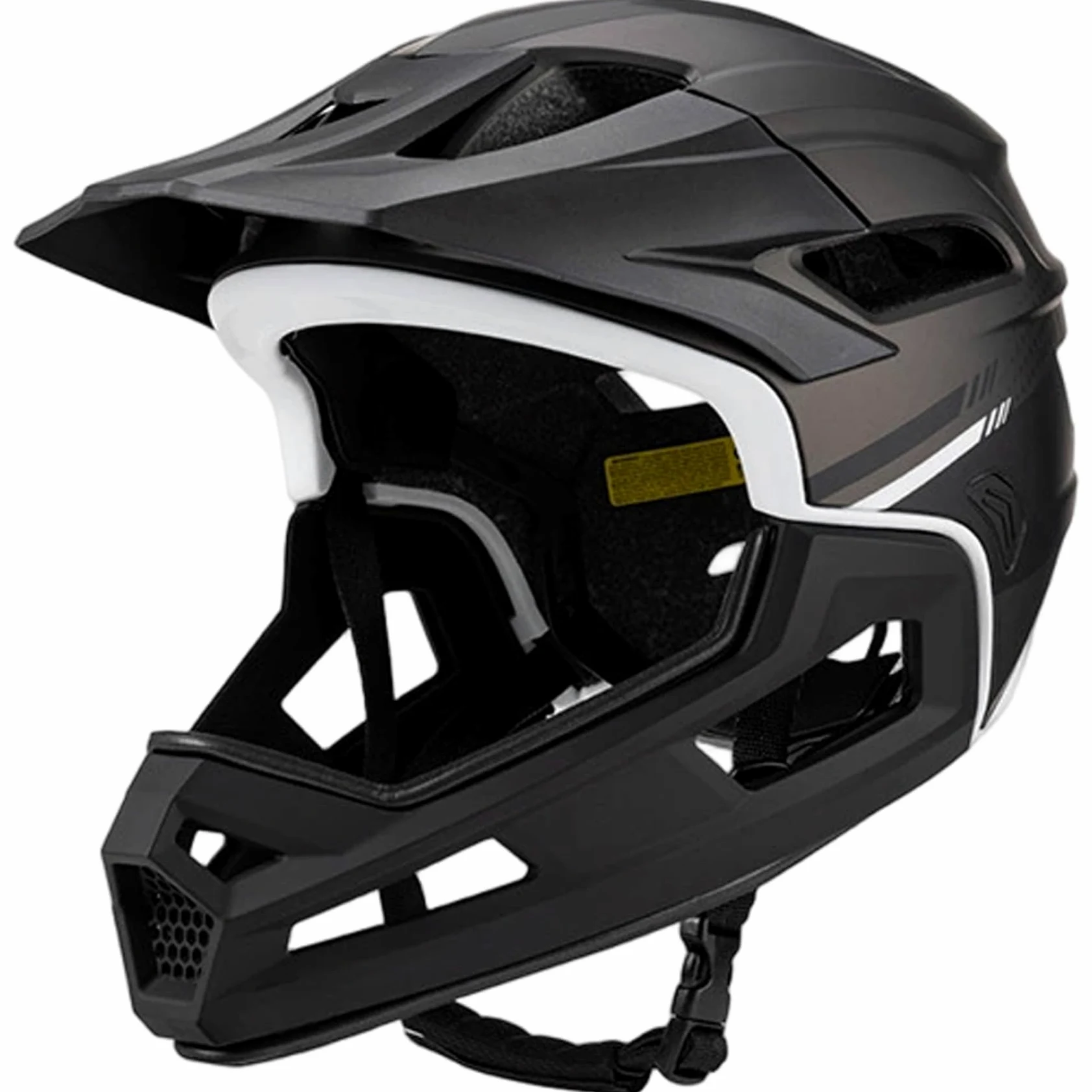 Casco da mountain bike per adulto Casco integrale da bici antiurto regolabile unisex con supporto per il mento staccabile per ciclismo all'aperto, Decorazione della casa