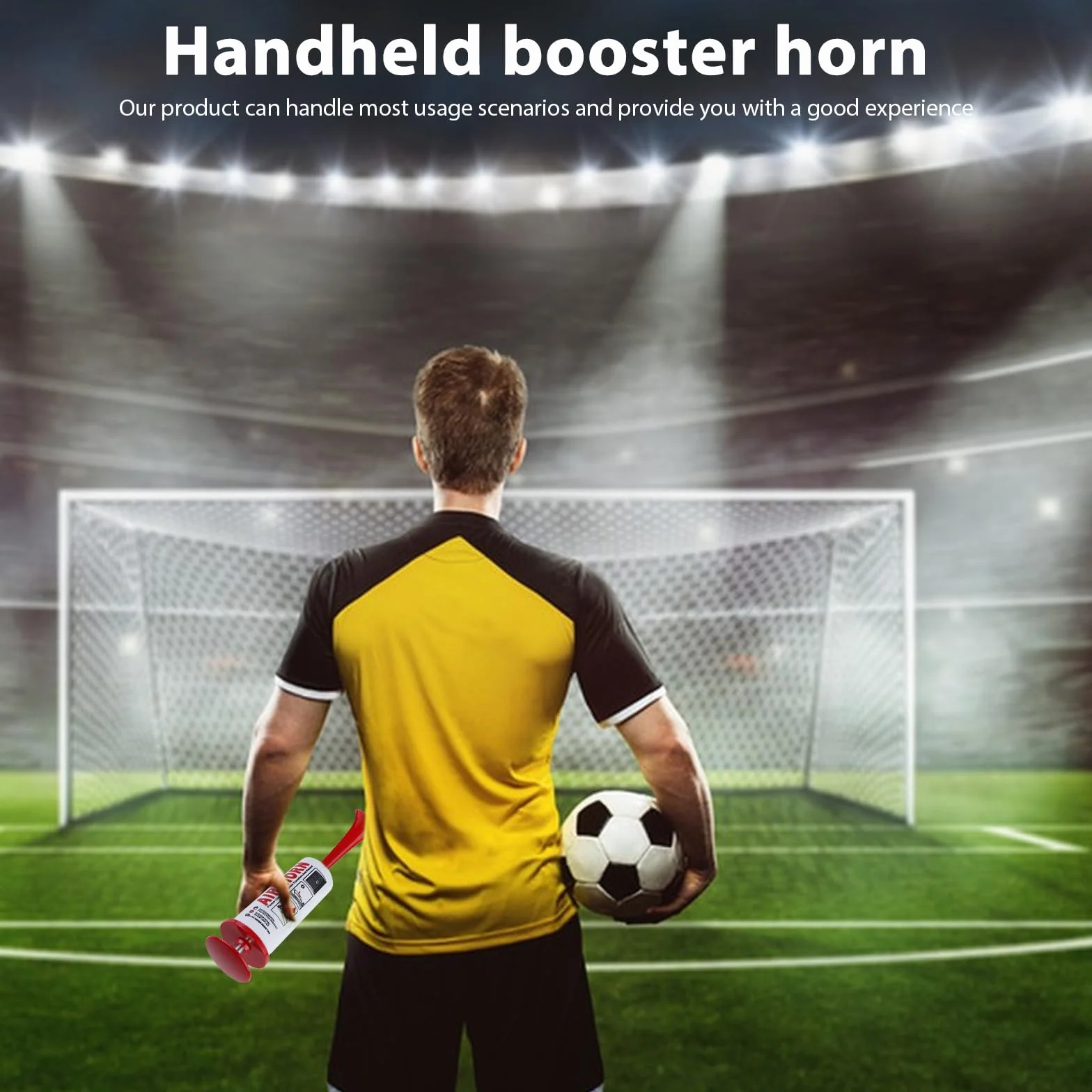Tromba a Pressione 2 Pezzi, Air Horn ad Aria Compressa, Tromba di Segnalazione per Calcio, Pallamano, Arbitro