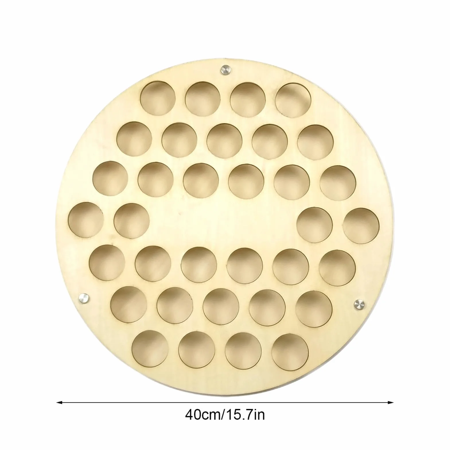 Mensola per Palline da Golf a Parete 34 Fori - Espositore in Legno per Collezione, Bar, Ufficio