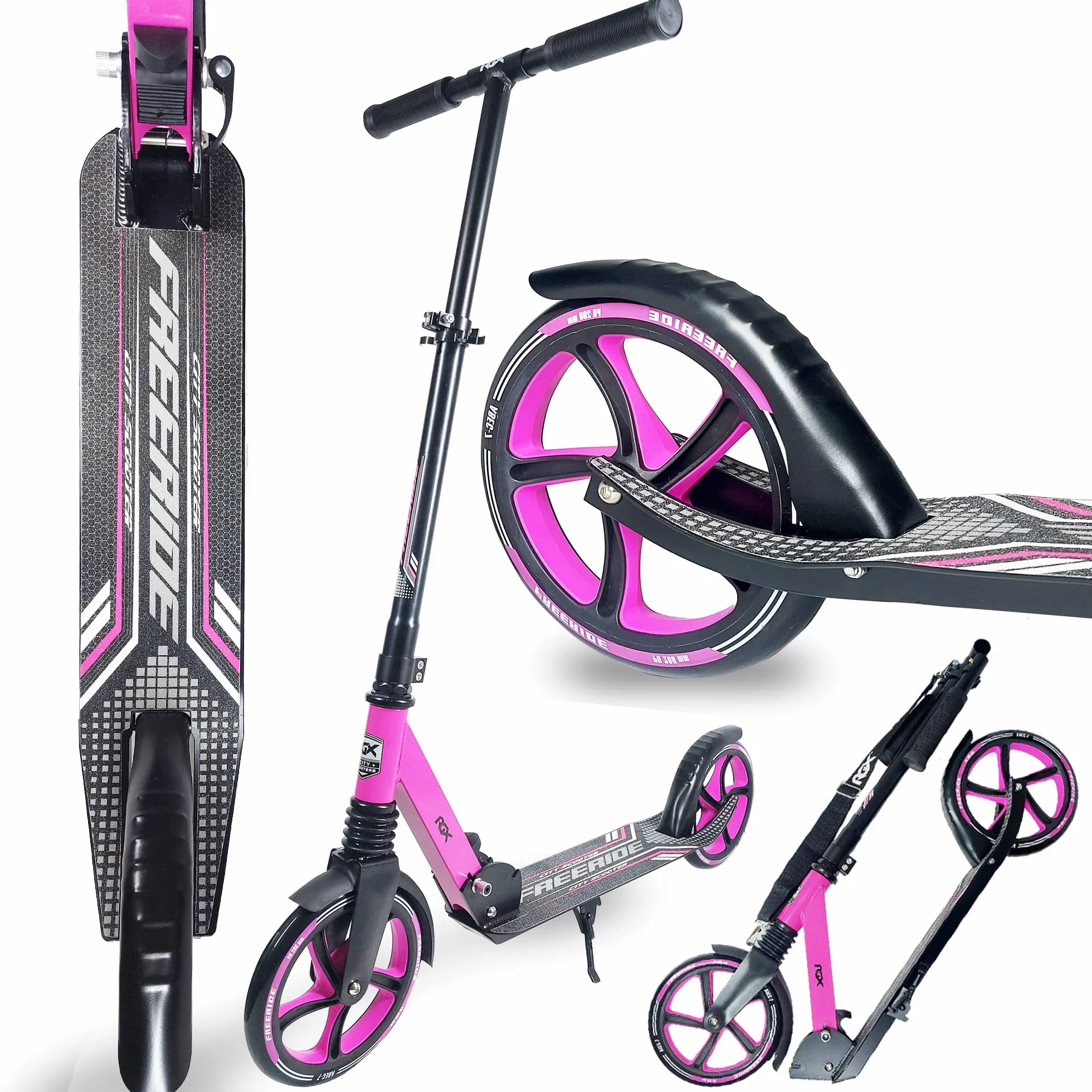 Monopattini Freeride RGX 200mm Sospensione Anteriore Pieghevole per Adulti e Bambini
