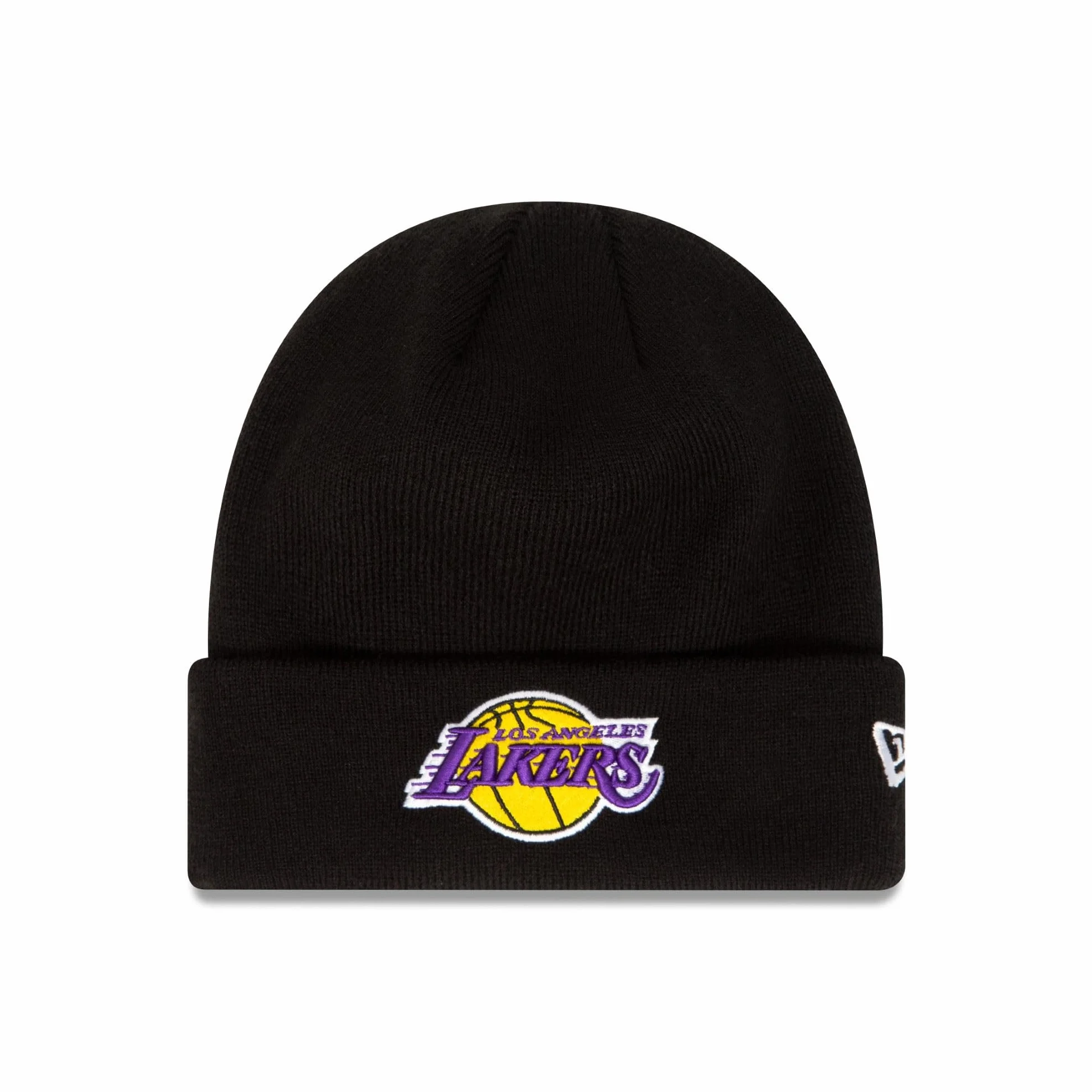 New Era Los Angeles Lakers NBA League Essential Black Cuff Knit Beanie