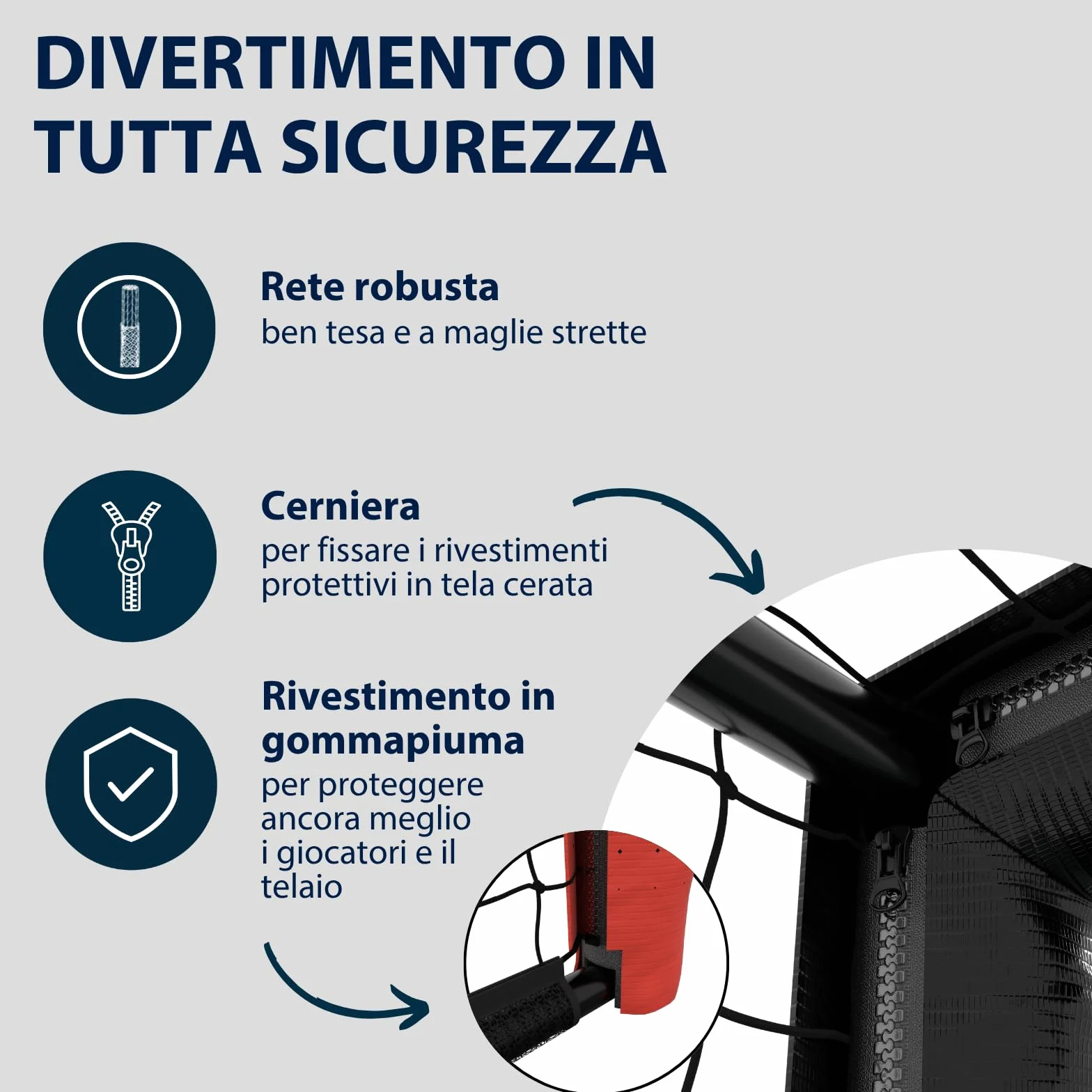 HUDORA Porta da Calcio Pro Tect Advanced – Porta da Calcio all'Aperto con Rete Resistente alle Intemperie per Bambini e Adulti