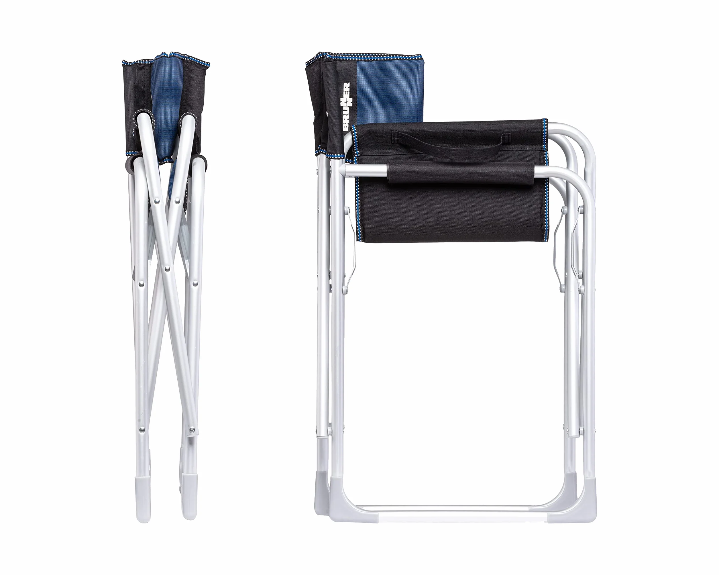 BRUNNER 0404184N.C05 Sedia Regista Captain, Nero/Blu