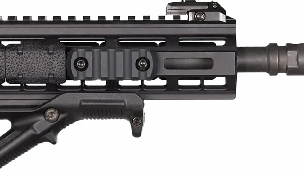 Picatinny Rail 5 slot Mloc metallo con dadi e vite a T chiave a brugola 2 pezzi