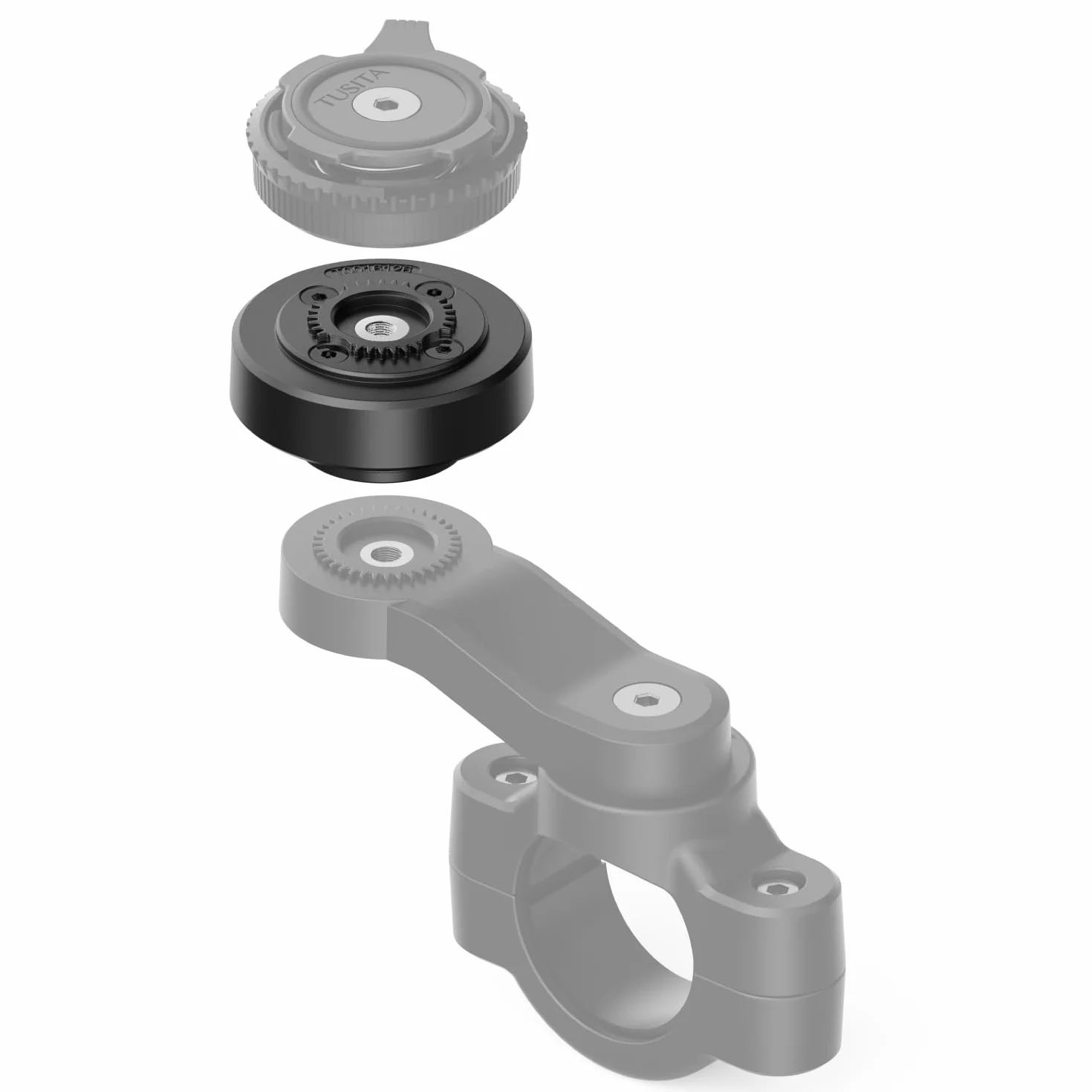 TUSITA Smorzatore di Vibrazioni per Moto Compatibile con QUAD LOCK Supporto