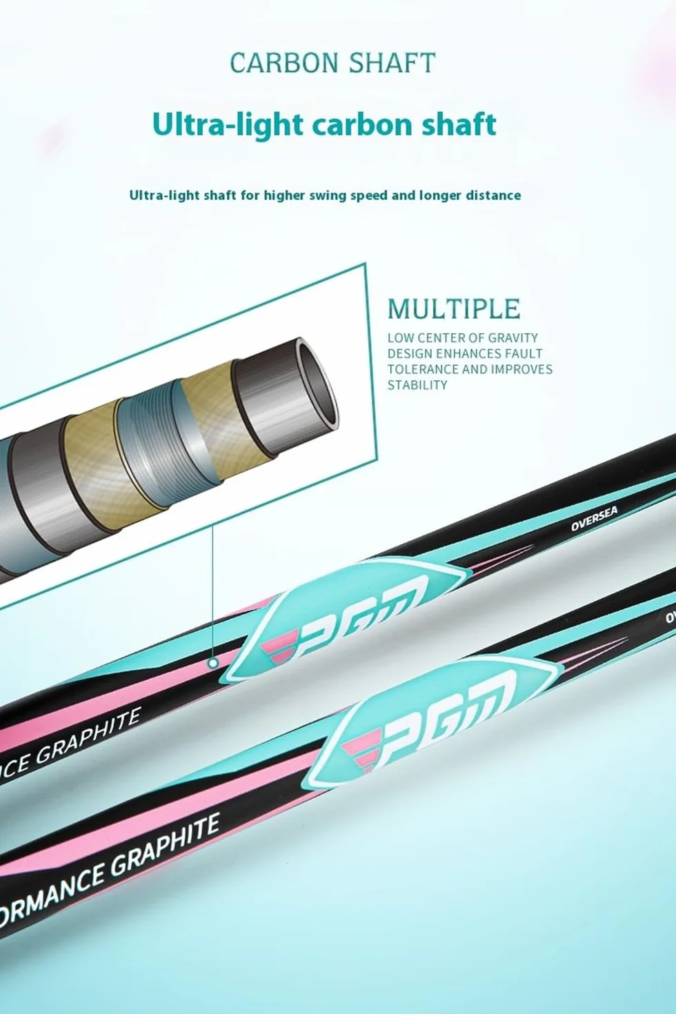 Mazze da golf Driver Legno #1 Carbonio Ultra-Leggero Uomini Donne Destra