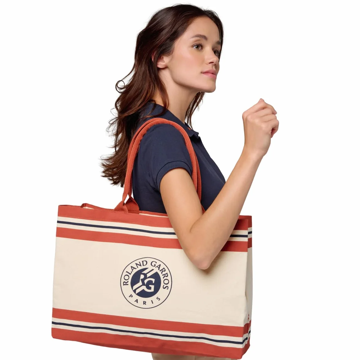ROLAN GARROS Heritage Tote Bag Beige