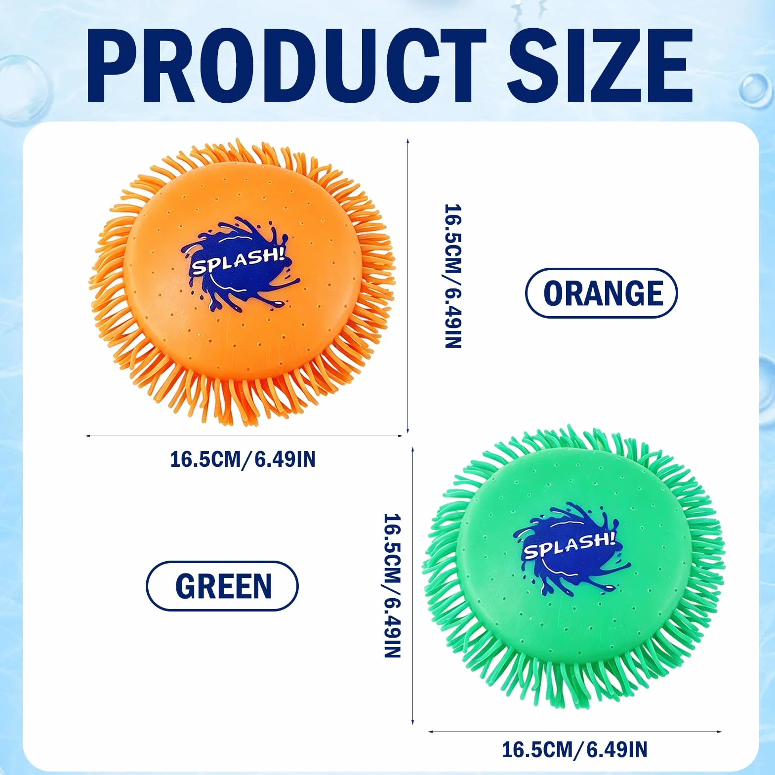 Giocattolo Frisbee Acqua, Disco da lancio in schiuma e silicone, Gioco acquatico in colori vivaci, Divertimento Estivo