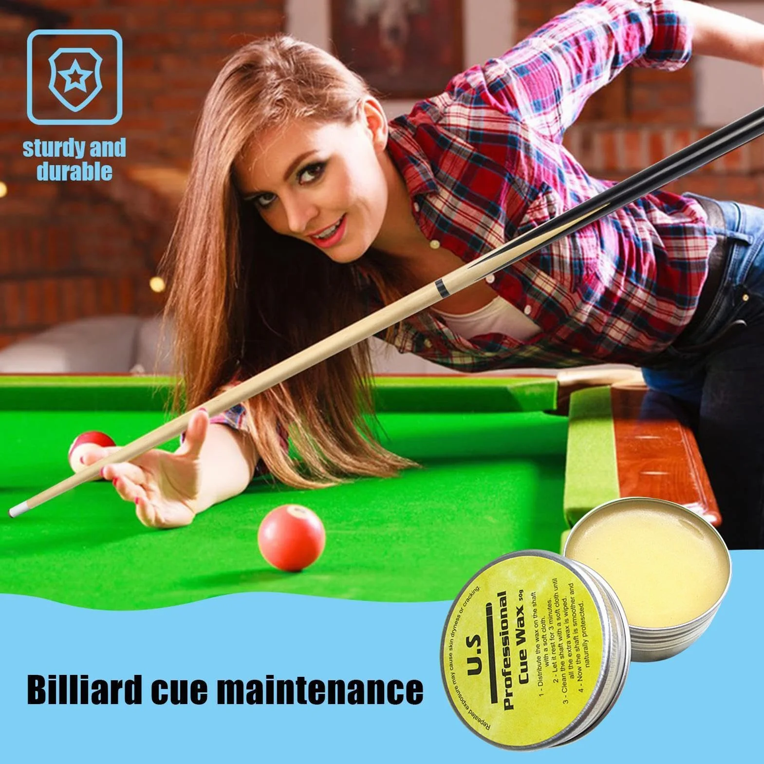 Setosa per stecca da biliardo 50 g manutenzione