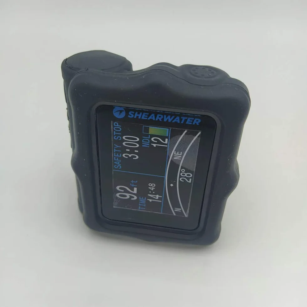 Cover protettiva in silicone per Shearwater Perdix/Perdix 2 / Perdix AI Diving Computer (nero)