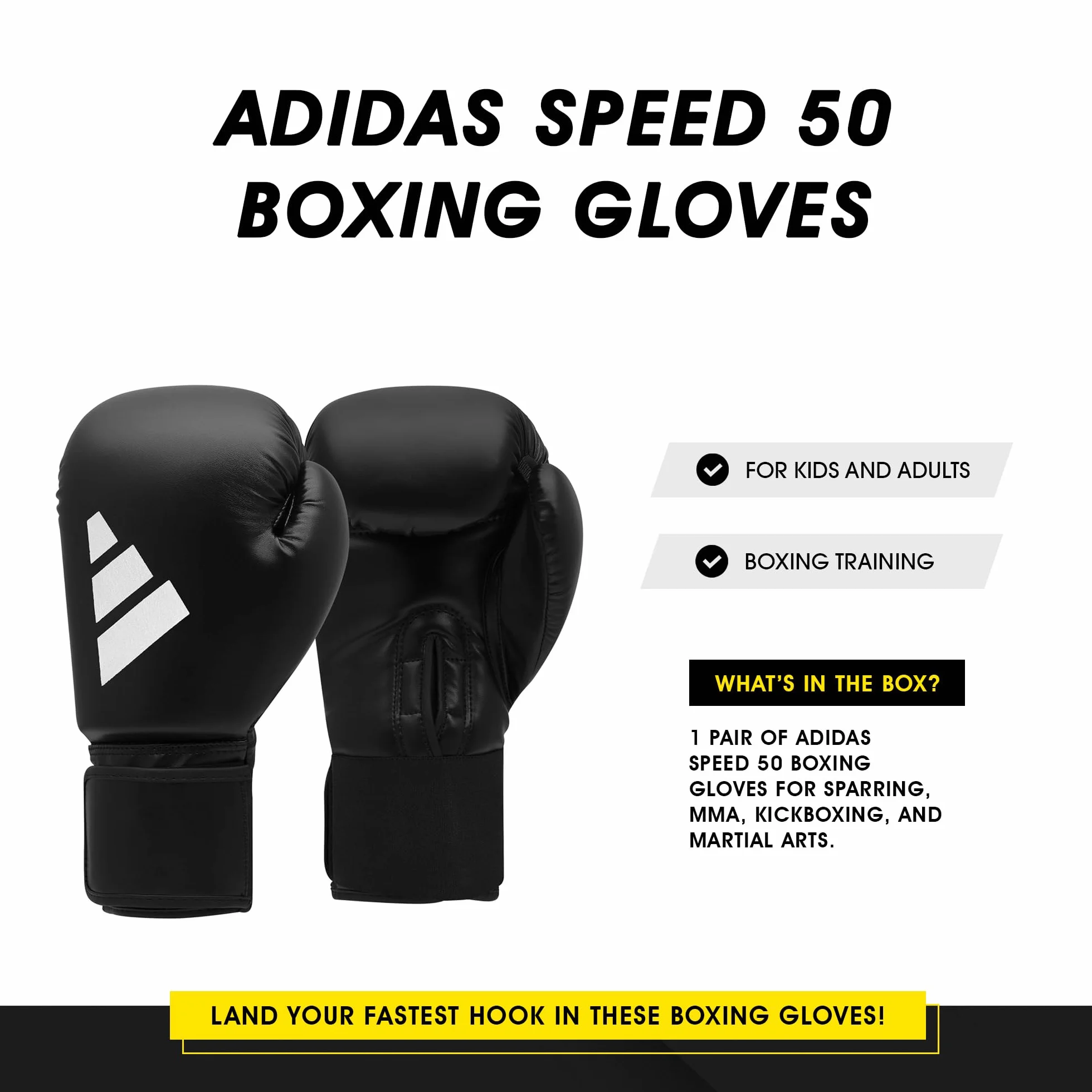 Adidas Speed 50 ADISBG50 Guantoni da Boxe per Arti Marziali