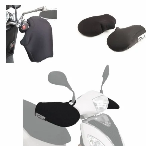 COPRIMANOPOLE FELPATO TERMICO IN NEOPRENE OJ C010 MANOPOLE PER MOTO SCOOTER UNIVERSALE MINI PRO HAND IMBOTTITO