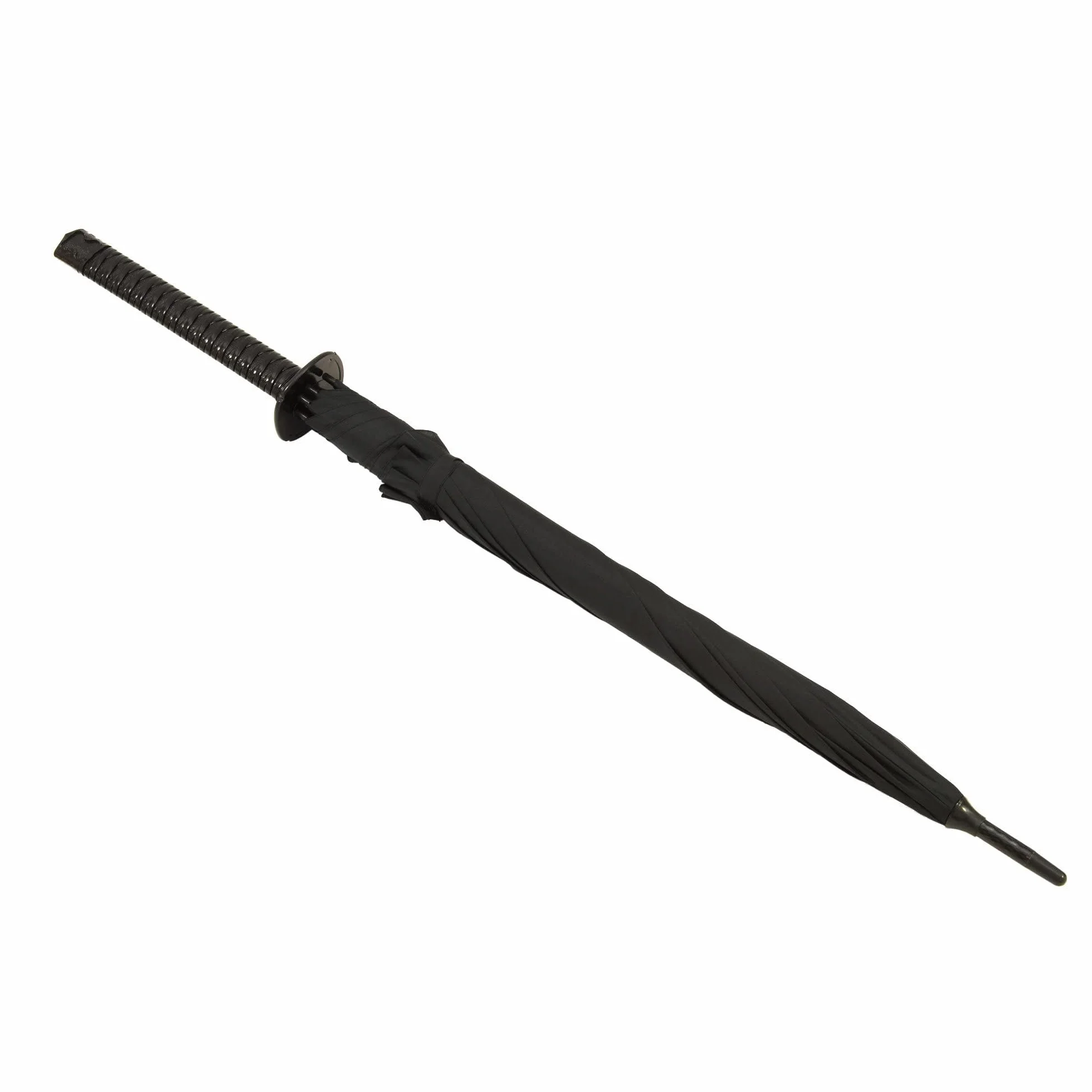 Paravento Ombrello Samurai Katana 100 cm Nero Automatico con Borsa