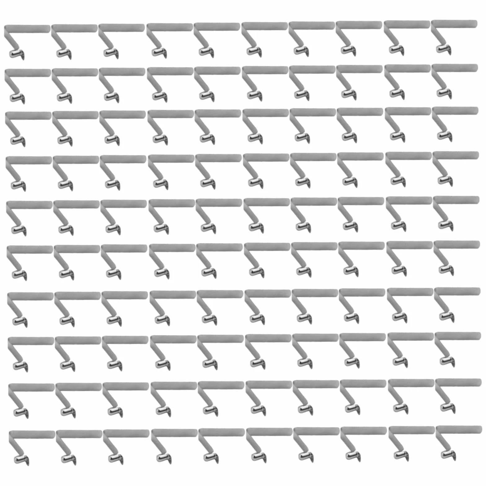 Clip a molla per canoa kayak pagaia 5,5 mm acciaio argento 100 pezzi