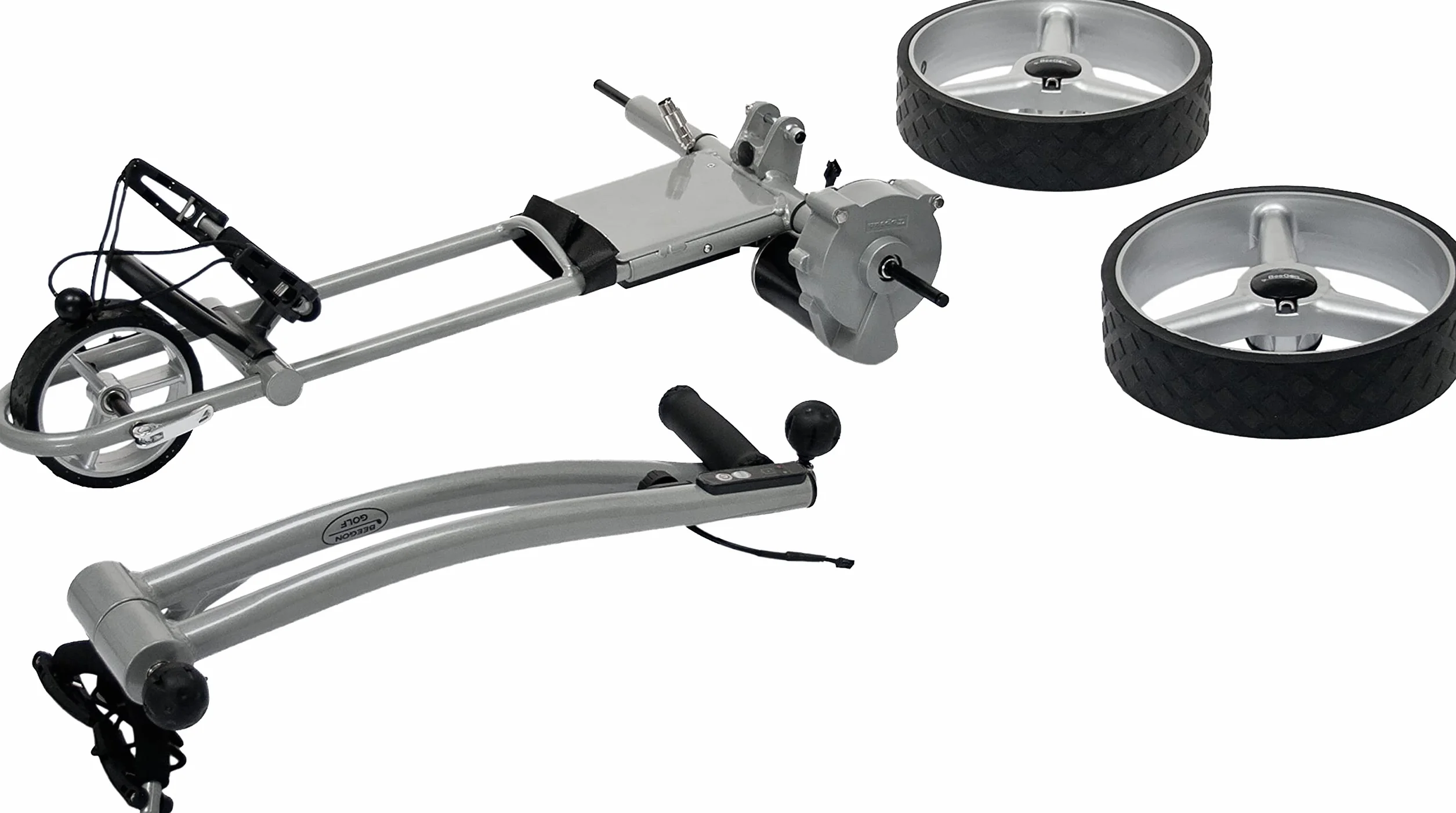 BeeGon Golf Carrello Elettrico GT-X400 PRO Grigio Argento 33 Ah