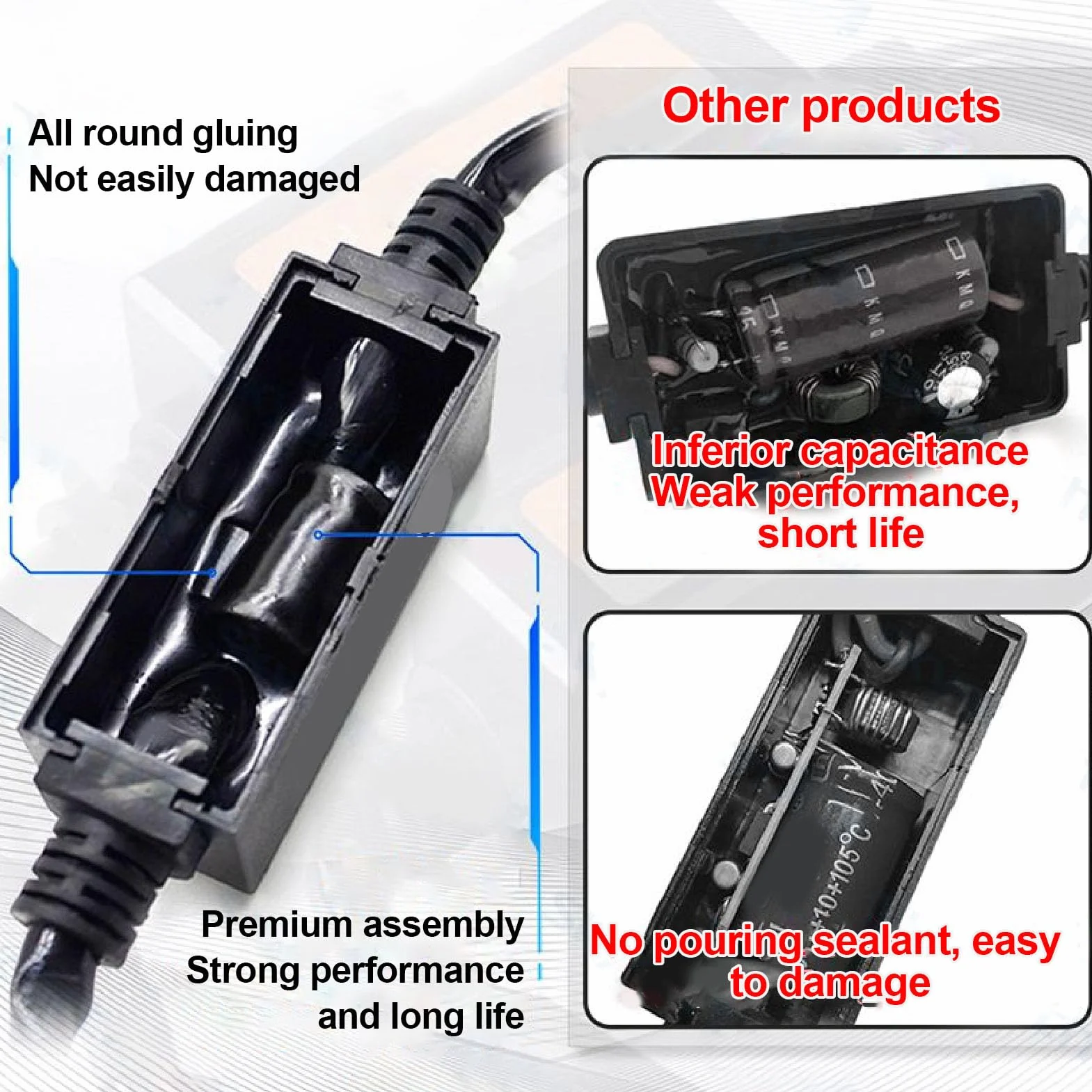 Akozon H4 DECODER CANBUS LED per Fari Sfarfalli, Resistenza di Carico DC 9-16V, Compatibile