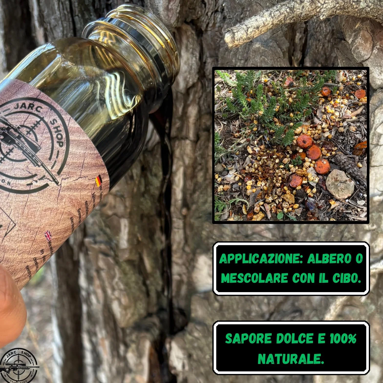 ATTRATTIVO PER CINGHIALI 500 ml Formula Naturale per Cinghiali Caprioli Cervi Volpi