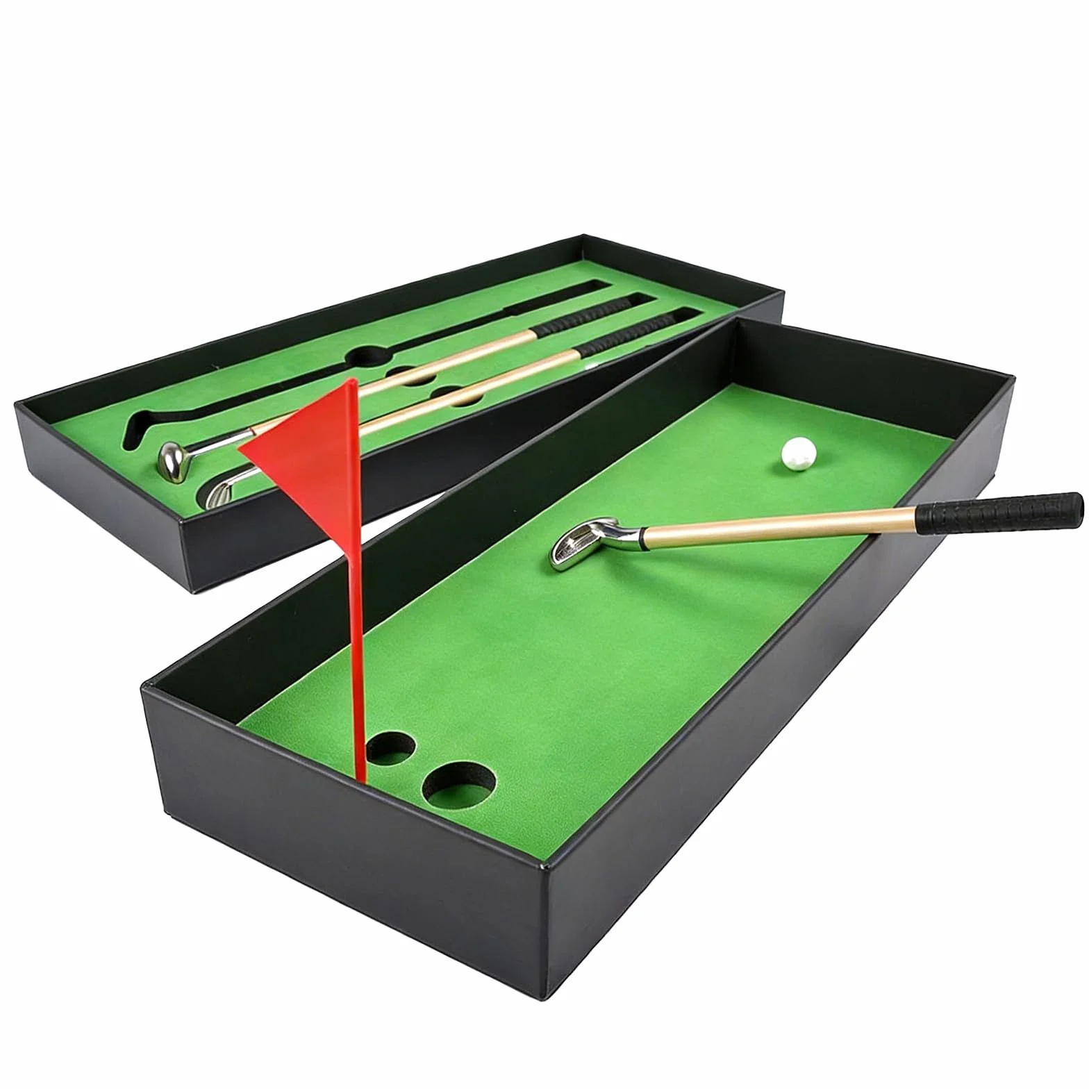 Set Regalo da Golf 3pcs Penne a Sfera con Scatola Nera per Uomini